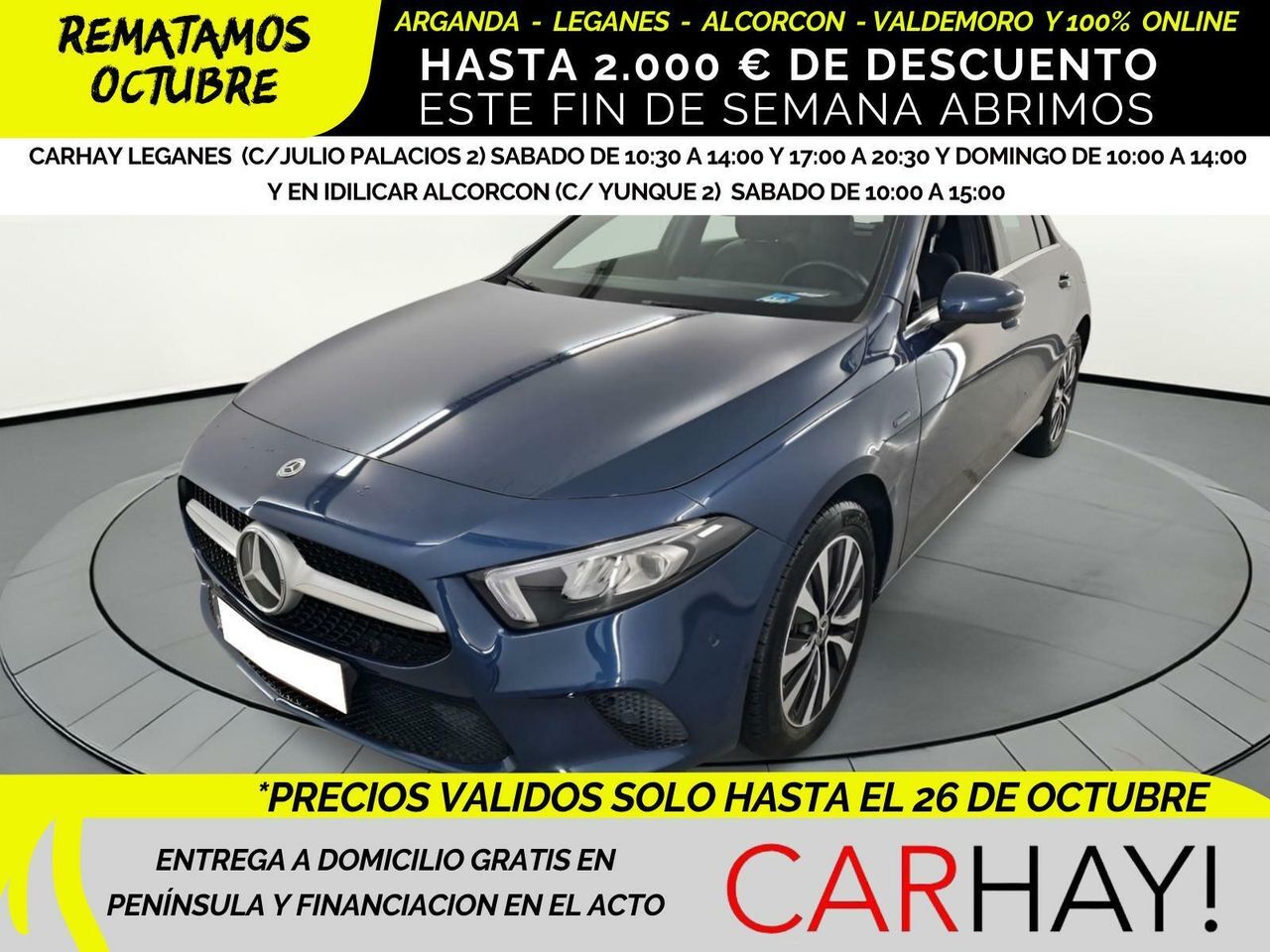 MERCEDES Clase A (1.3 A 250 E DCT Advantage) en Madrid