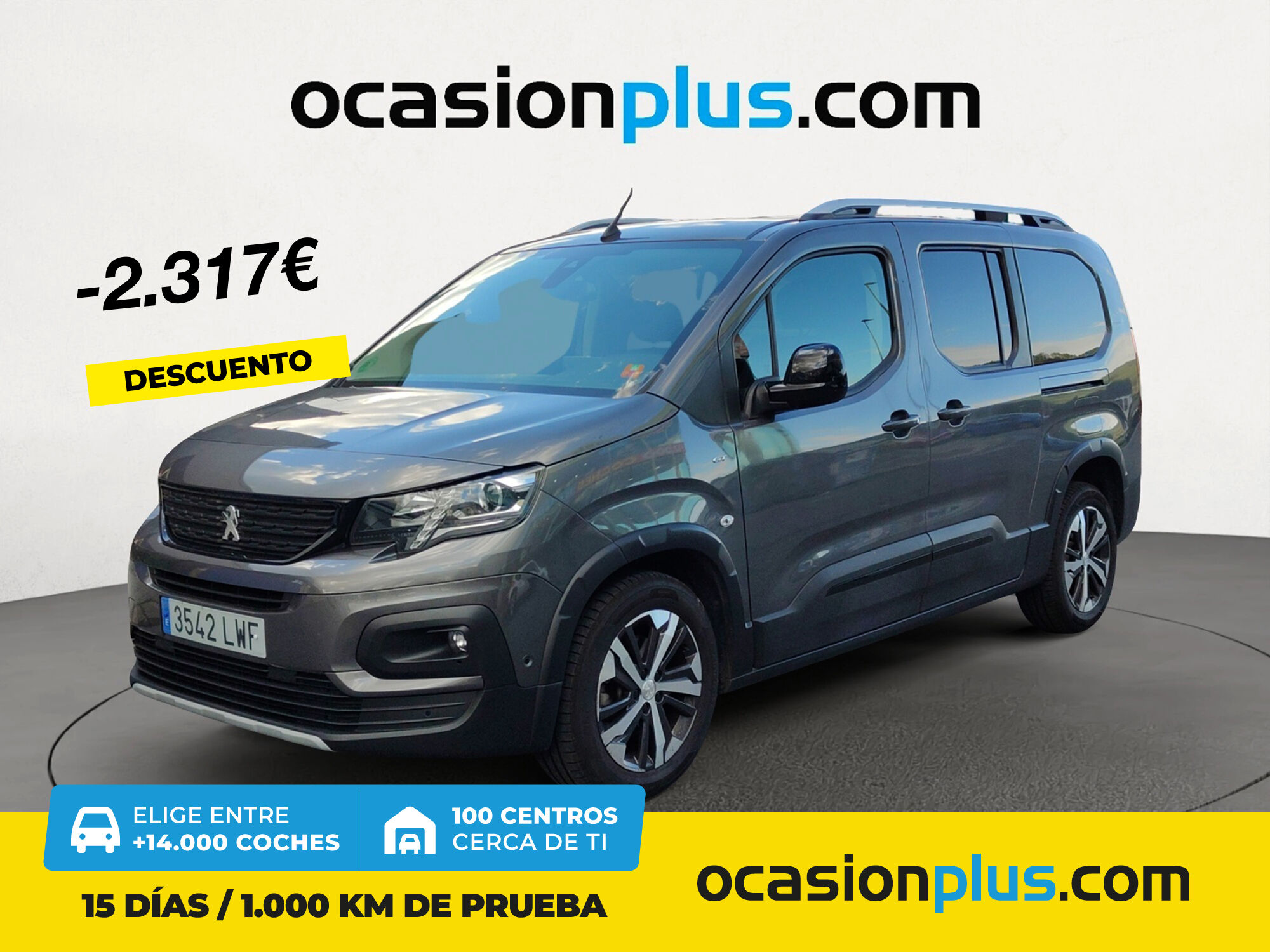 PEUGEOT Rifter (PureTech 130 GT Long EAT8 96 kW (130 CV)) en Madrid