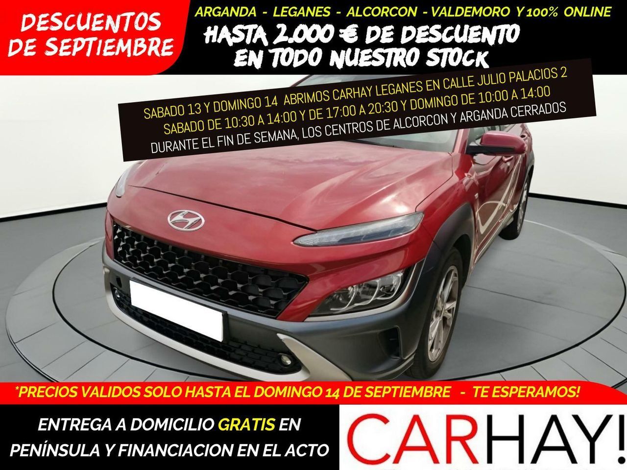 HYUNDAI Kona (TODOTERRENO 1.0 TGDI 48V TECNO 4X2) en Madrid