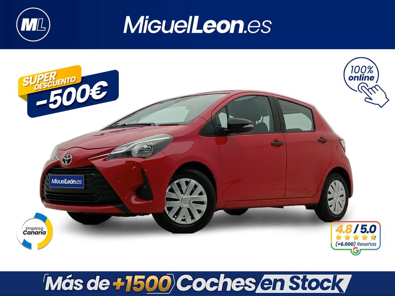 TOYOTA Yaris (1.5 110 Active) en Palmas, Las