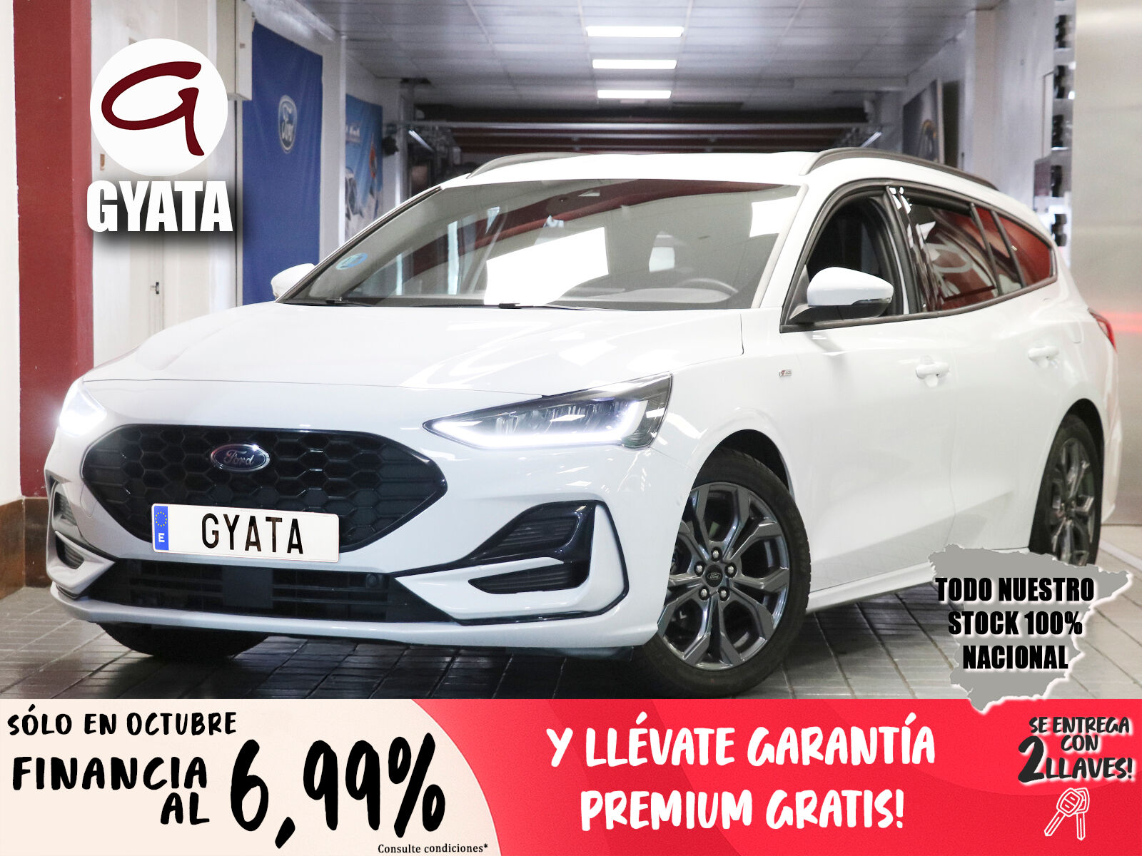FORD Focus (SportBreak 1.0 Ecoboost MHEV ST-Line Auto 114 kW (155 CV)) en M