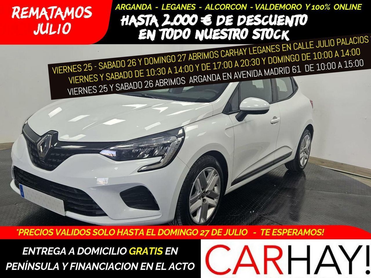 RENAULT Clio (1.0 TCE CORPORATE EDITION 90 CV GPS, PDC) en Madrid