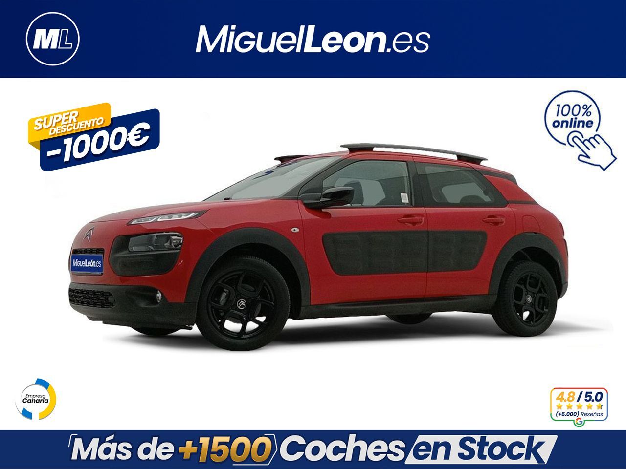 CITROEN C4 Cactus (PureTech 60KW (82CV) Feel) en Palmas, Las