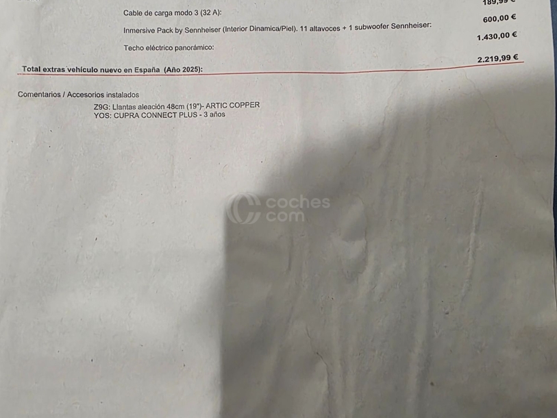 Foto del CUPRA Formentor 1.5 e-Hybrid 200 VZ DSG