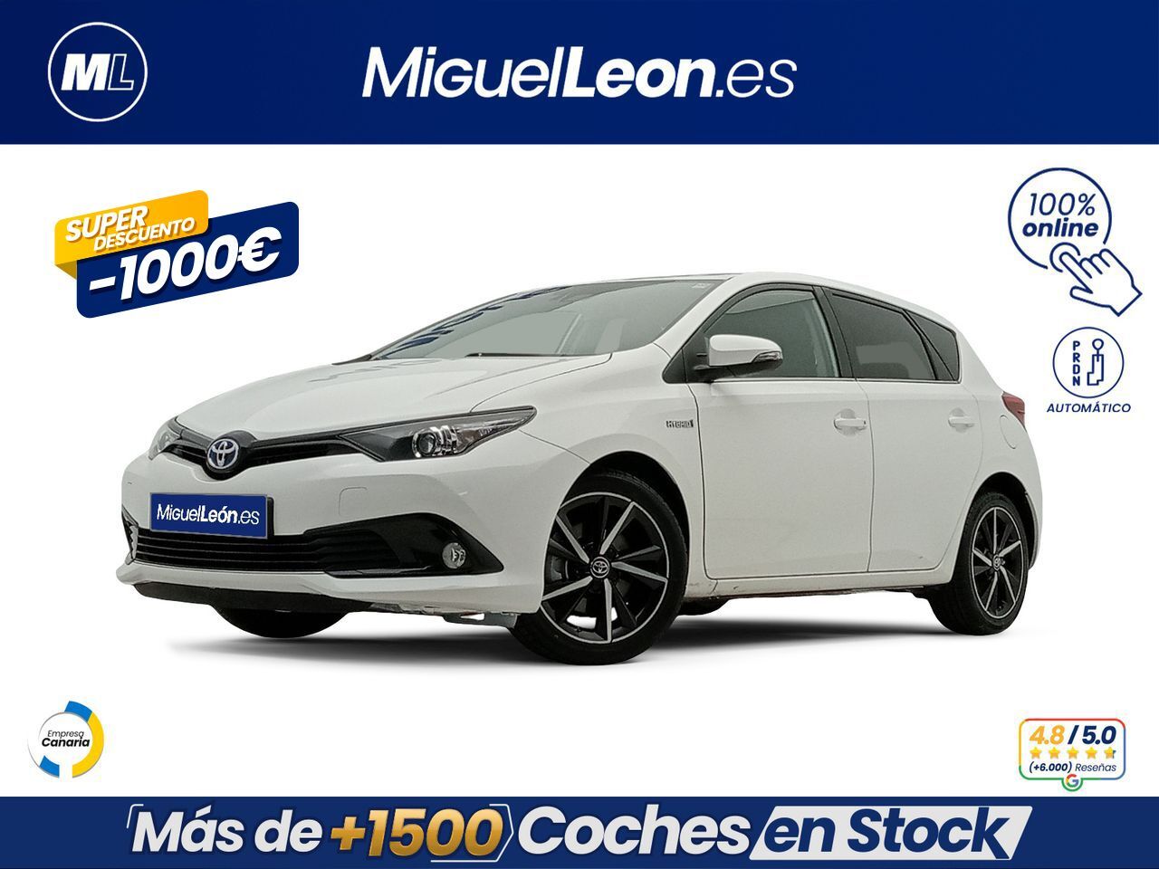 TOYOTA Auris (1.8 140H Hybrid Feel!) en Palmas, Las