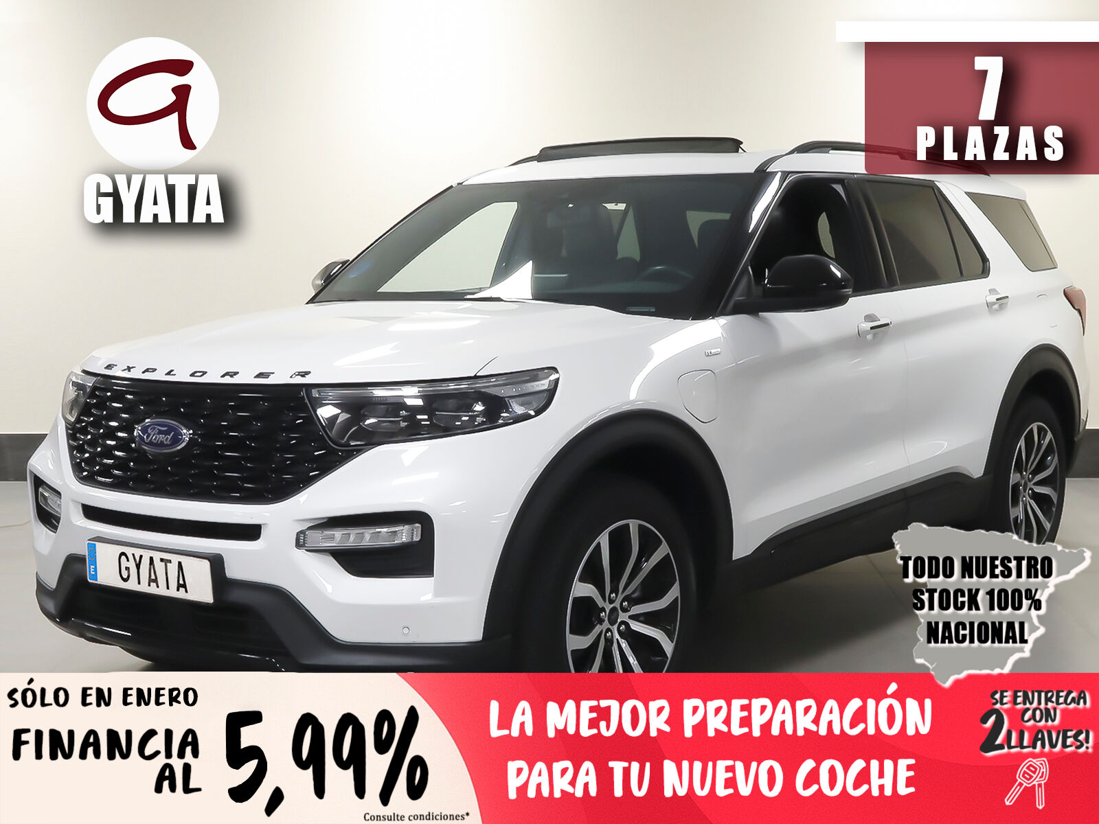 FORD Explorer (3.0 PHEV ST Line AWD 336 kW (457 CV)) en Madrid