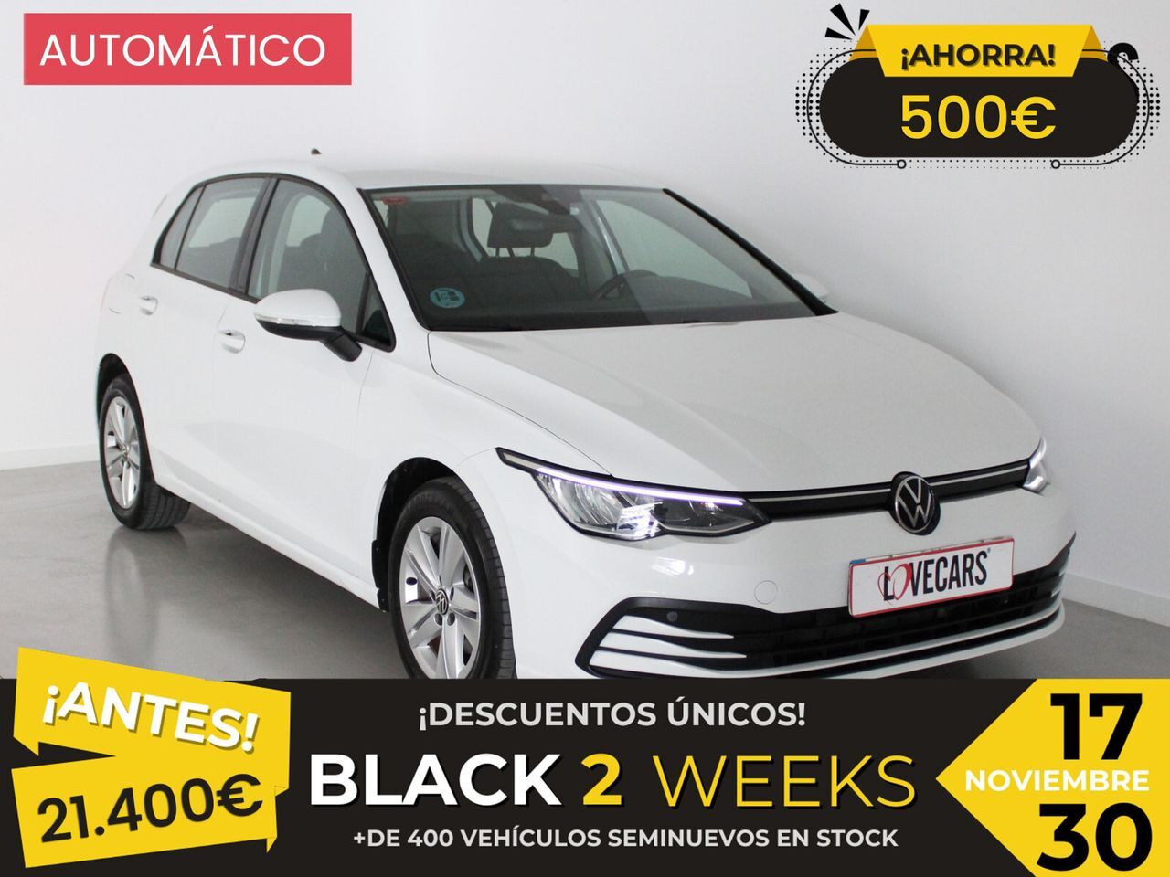 VOLKSWAGEN Golf (Life 2.0 TDI 85kW (115CV) DSG) en Pontevedra
