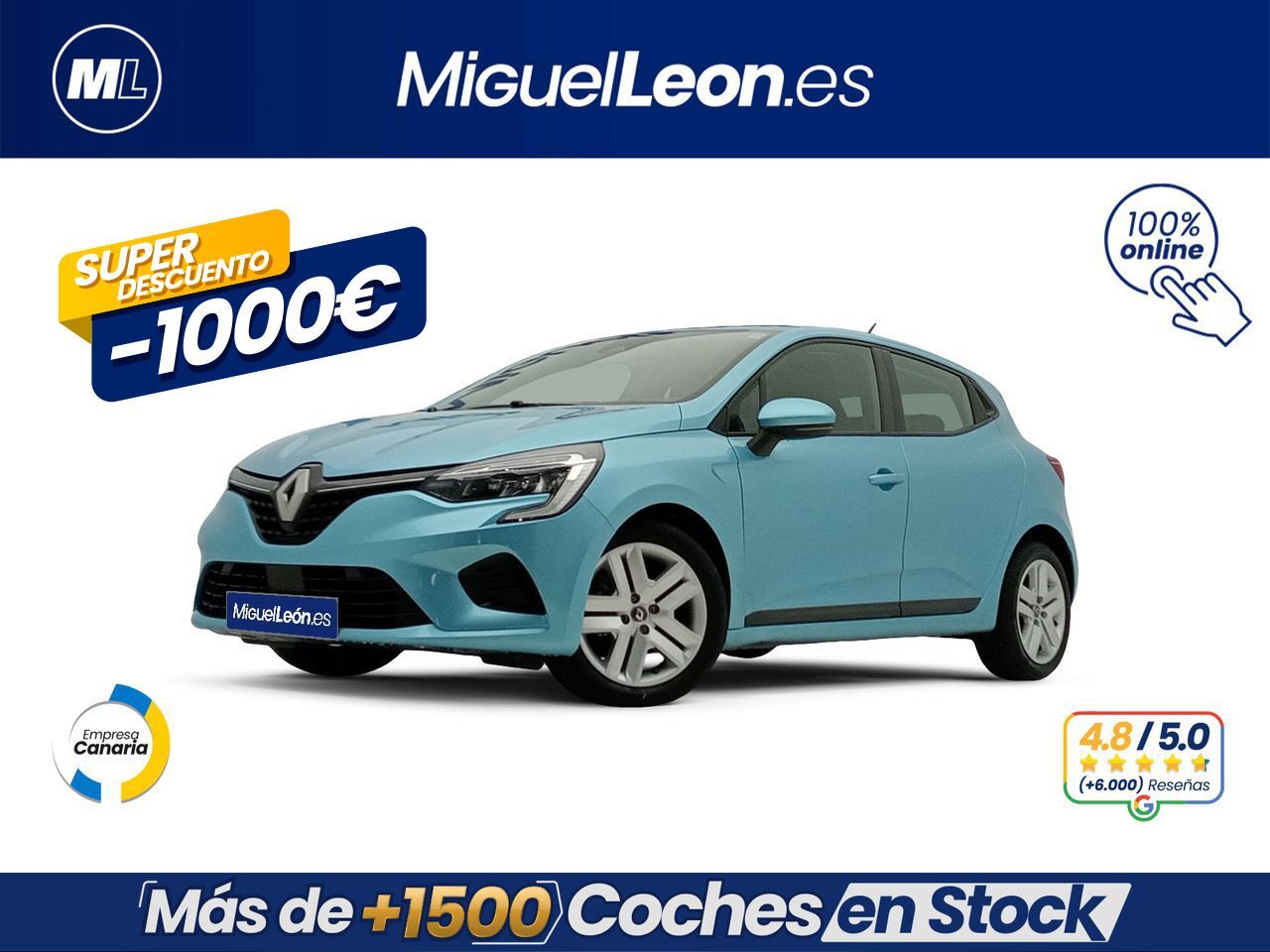 RENAULT Clio (Intens TCe 67 kW (91CV)) en Palmas, Las