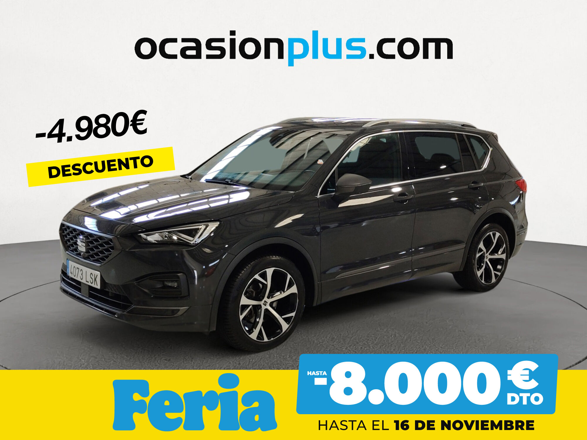 SEAT Tarraco (2.0 TDI S&S FR GO L DSG 110 kW (150 CV)) en Madrid