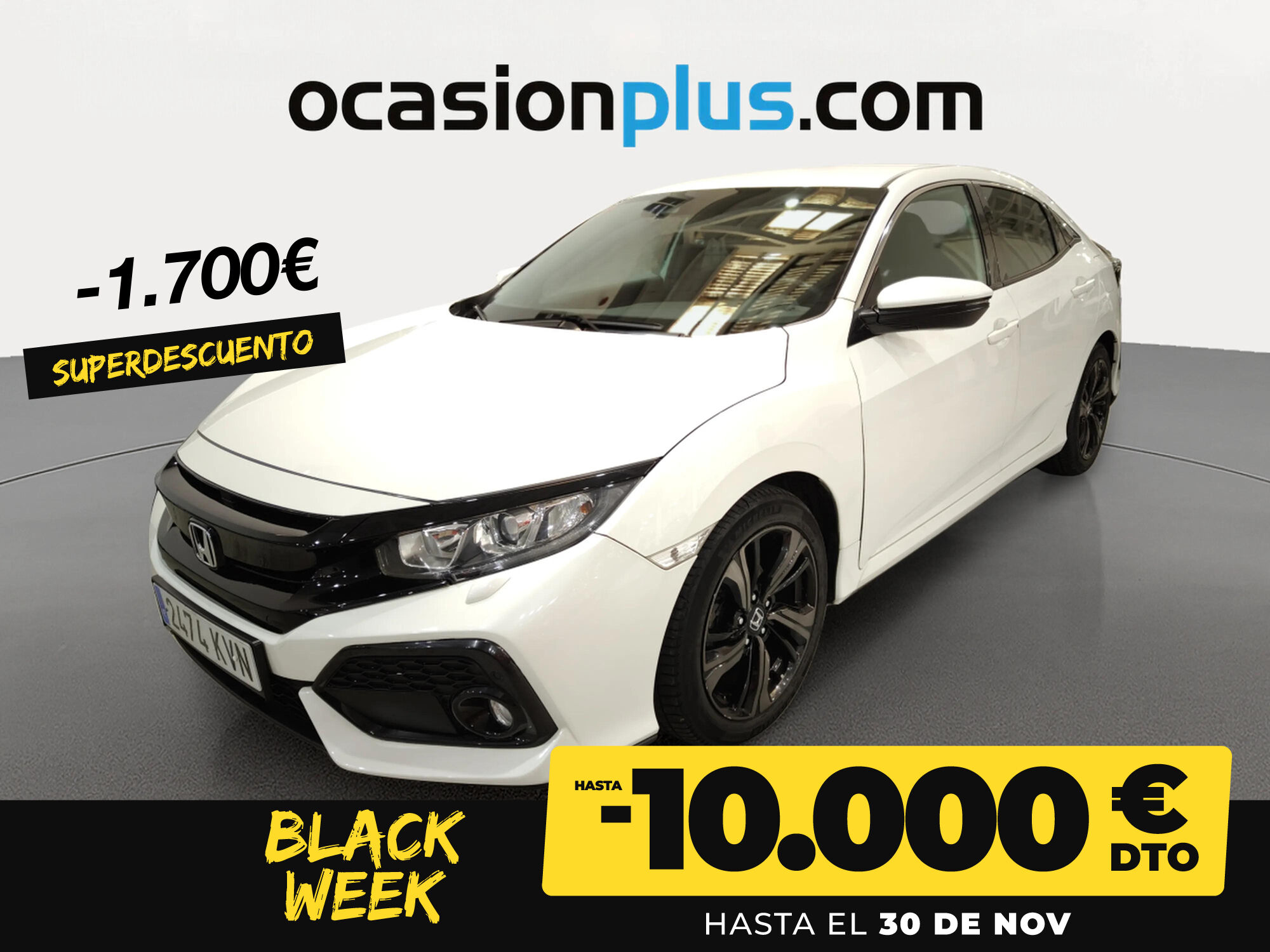 HONDA Civic (1.0 I-VTEC TURBO Elegance Navi 95 kW (129 CV)) en Madrid