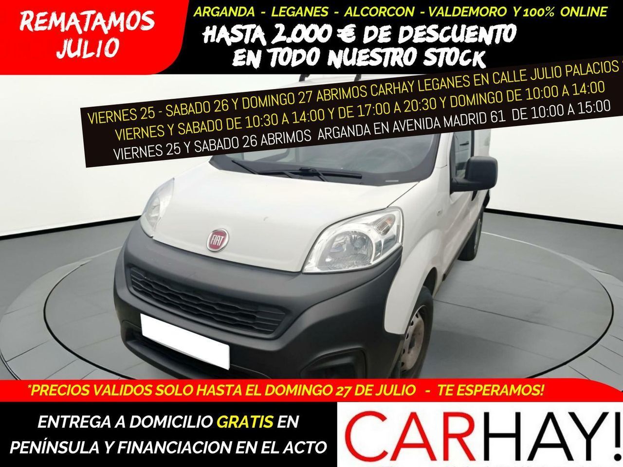 FIAT Fiorino (CARGO KASTEN 1.4 NATURAL POWER 57KW) en Madrid