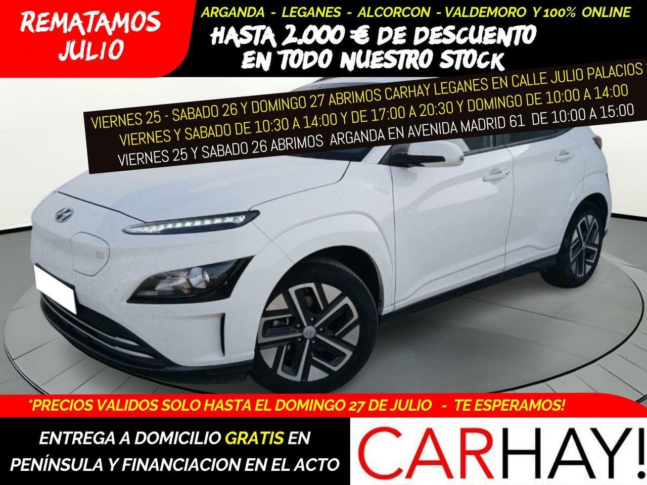 HYUNDAI Kona (TODOTERRENO 150KW EV MAXX) en Madrid