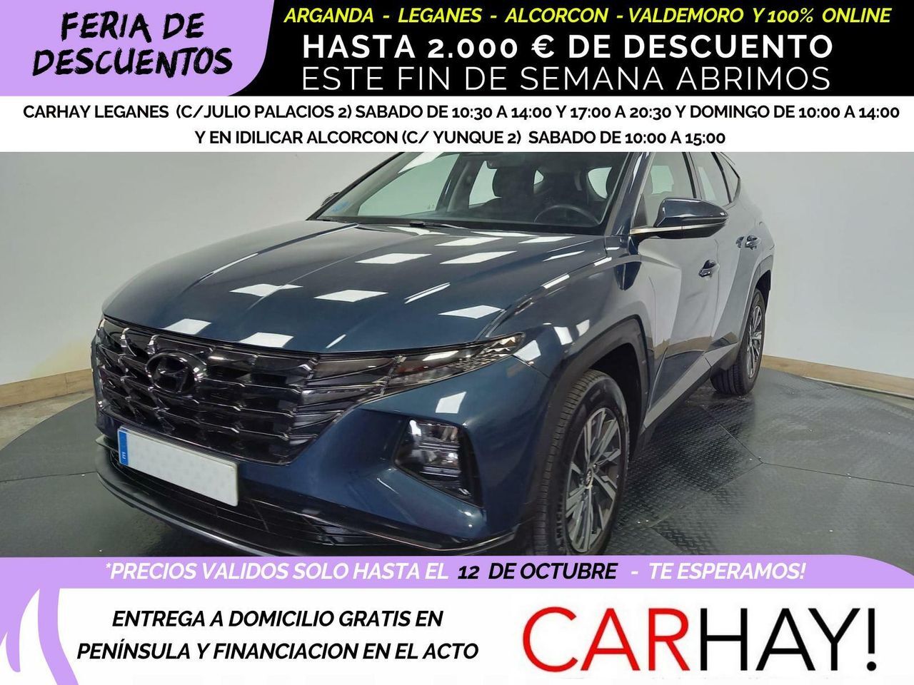 HYUNDAI Tucson (1.6 TGDI 169KW (230CV) HEV MAXX AUTO) en Madrid
