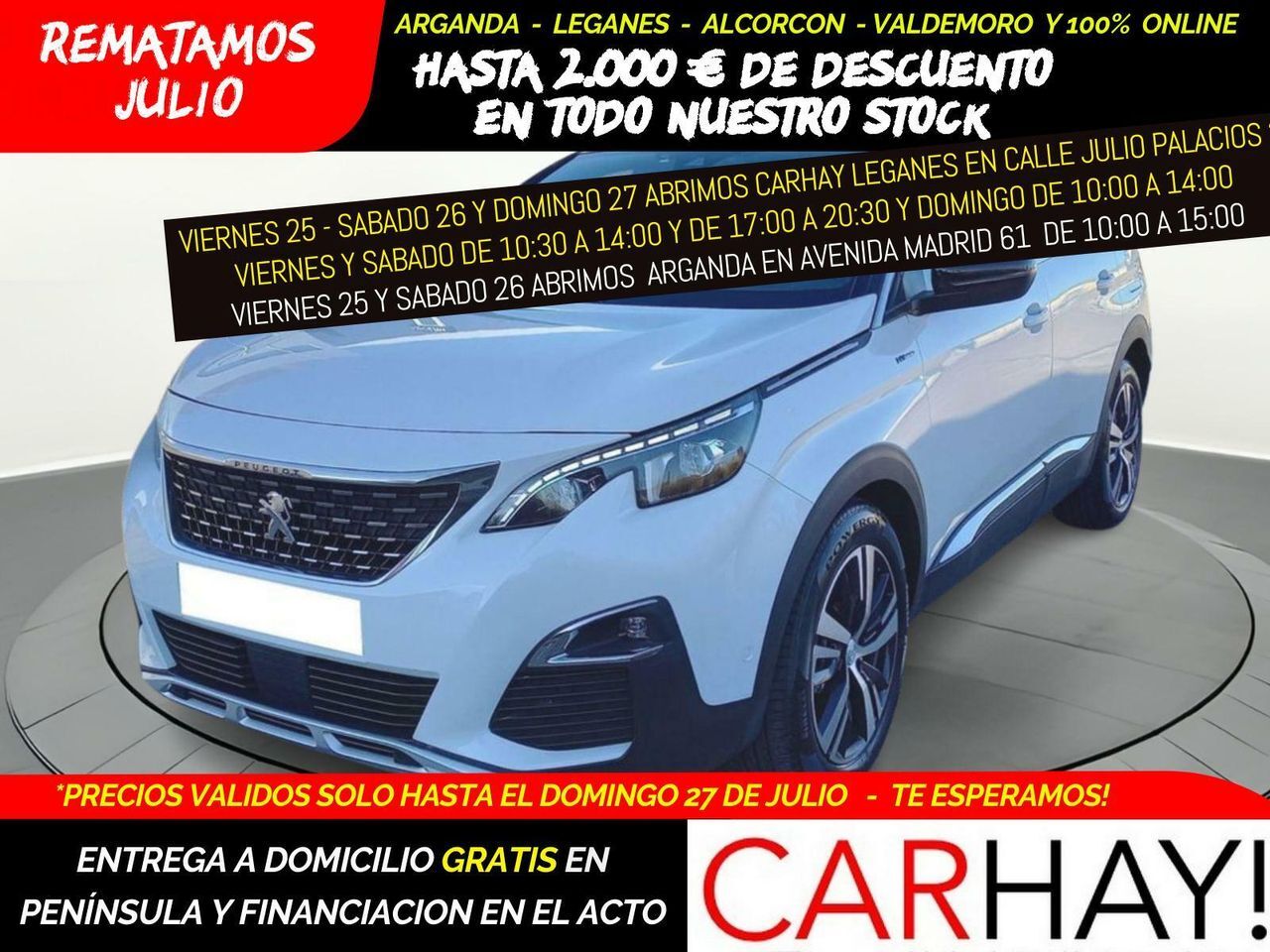 PEUGEOT 3008 (HYBRID 225 E-EAT8 GT LINE) en Madrid