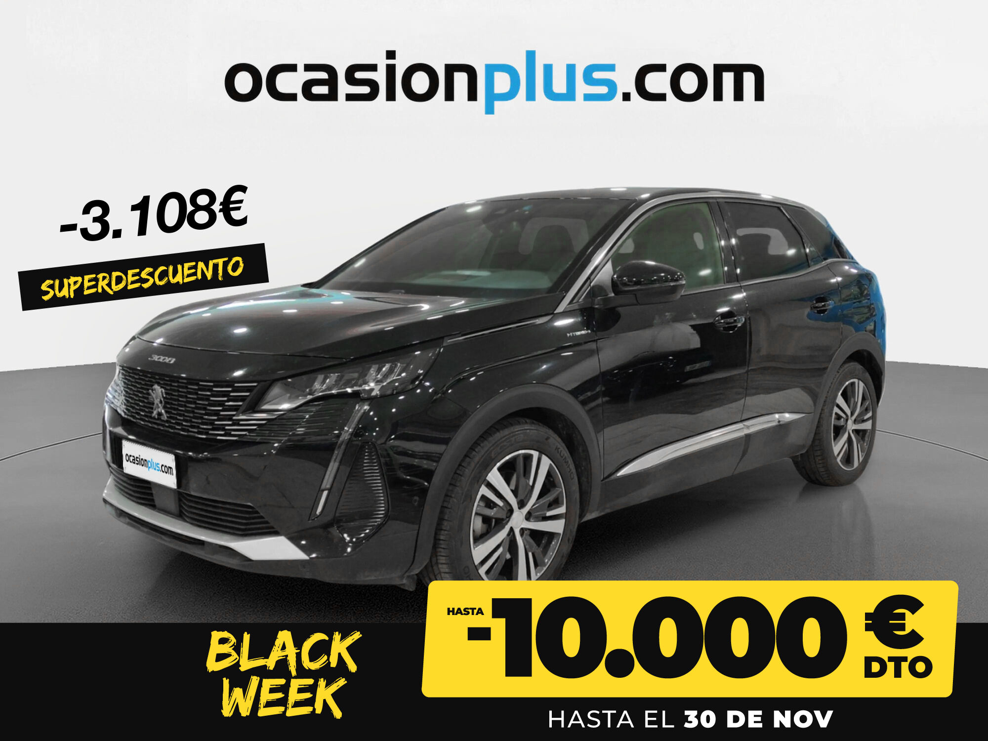 PEUGEOT 3008 (Hybrid 300 Allure Pack e-EAT8 221 kW (300 CV)) en Madrid