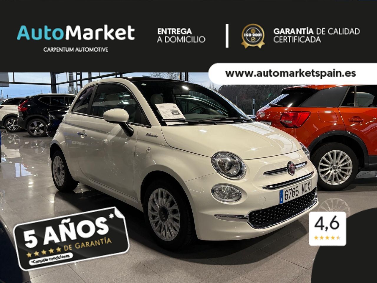 FIAT 500 (MONOT	MONOTRIM 1.0 HYBRID 51KW (70 CV)) en Lugo