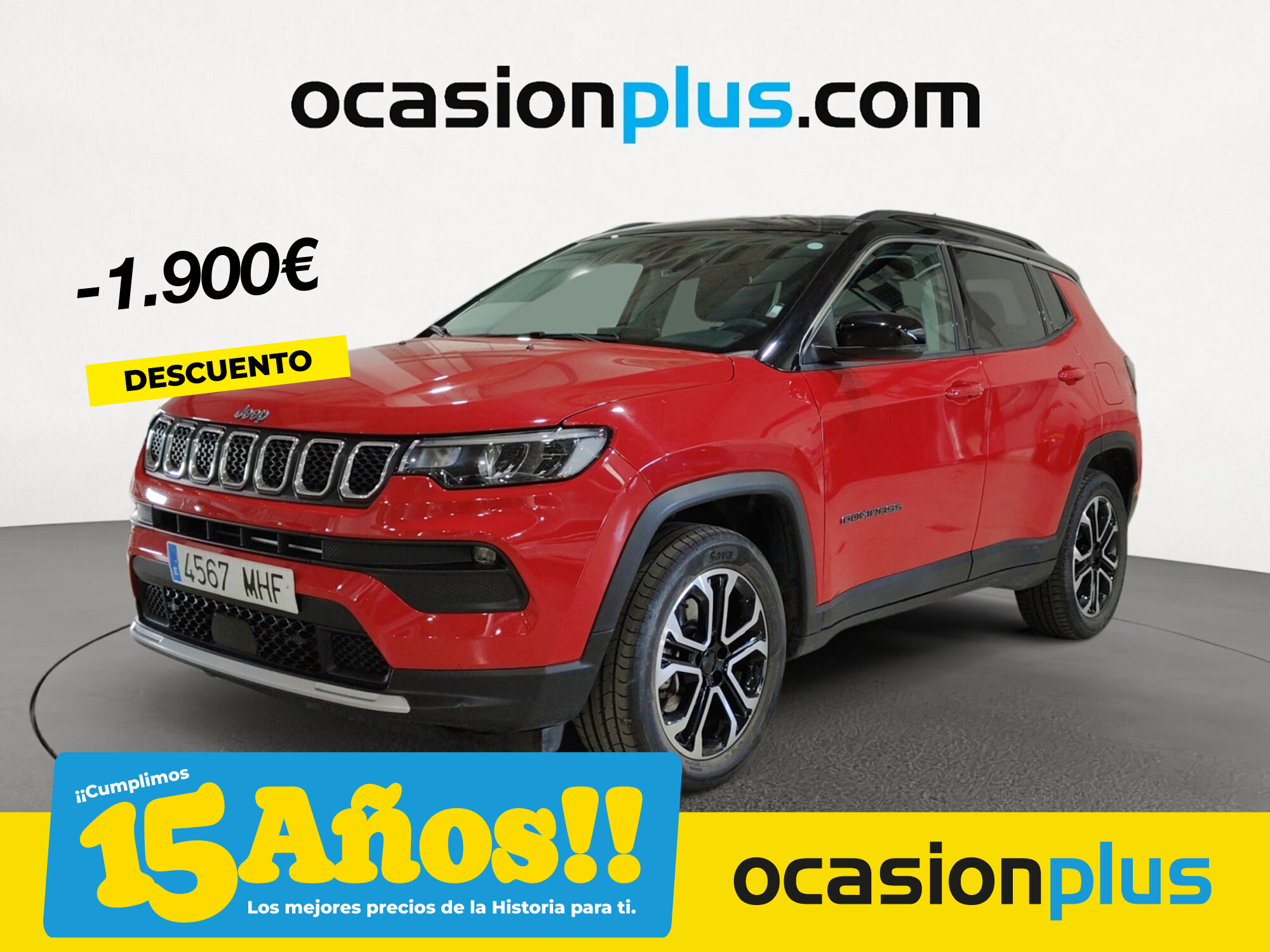 JEEP Compass (1.3 PHEV Limited AWD AT 140 kW (190 CV)) en Madrid