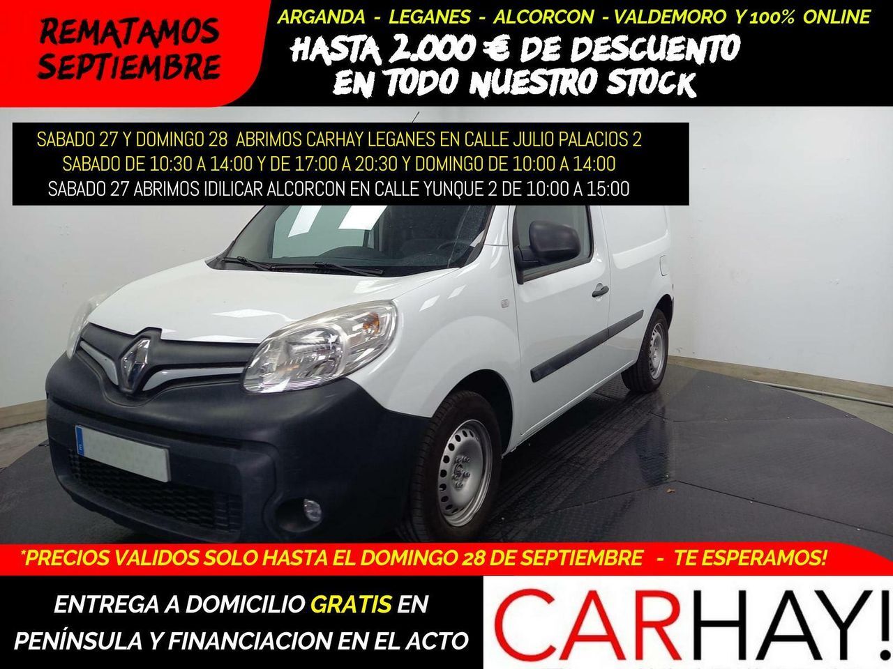 RENAULT Kangoo (PROFESIONAL BLUE DCI 59 KW (80CV)) en Madrid