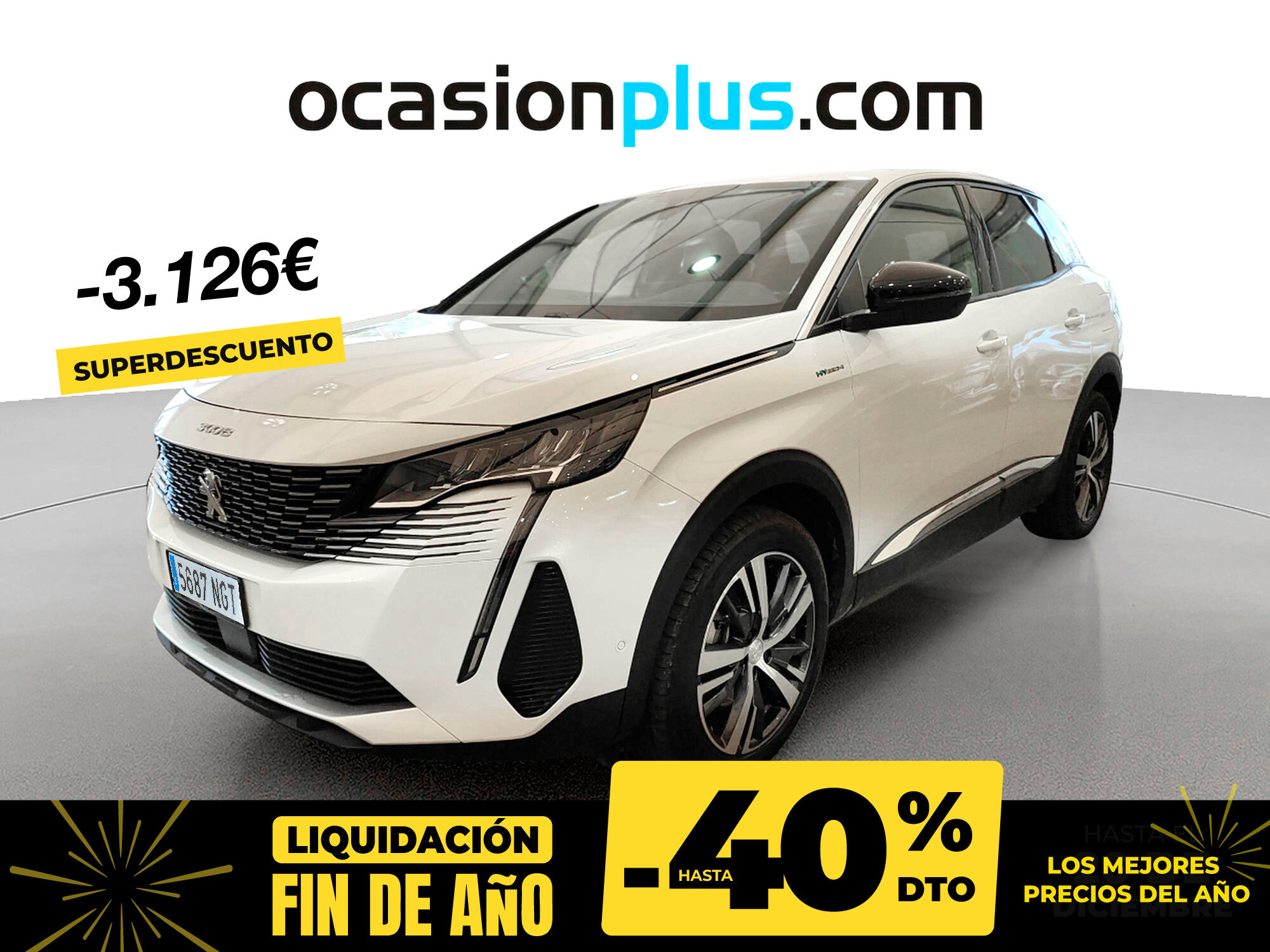 PEUGEOT 3008 (Hybrid 300 Allure Pack e-EAT8 221 kW (300 CV)) en Madrid