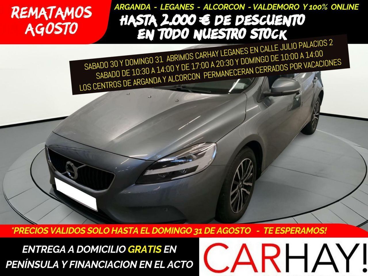 VOLVO V40 (2.0 D2 MOMENTUM GEARTRONIC AUT) en Madrid