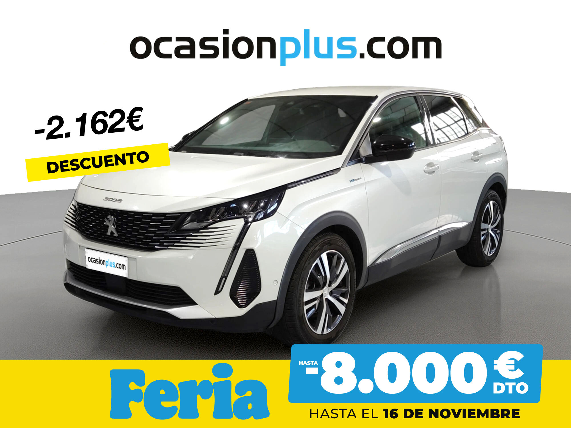 PEUGEOT 3008 (Hybrid 300 Allure Pack e-EAT8 221 kW (300 CV)) en Madrid