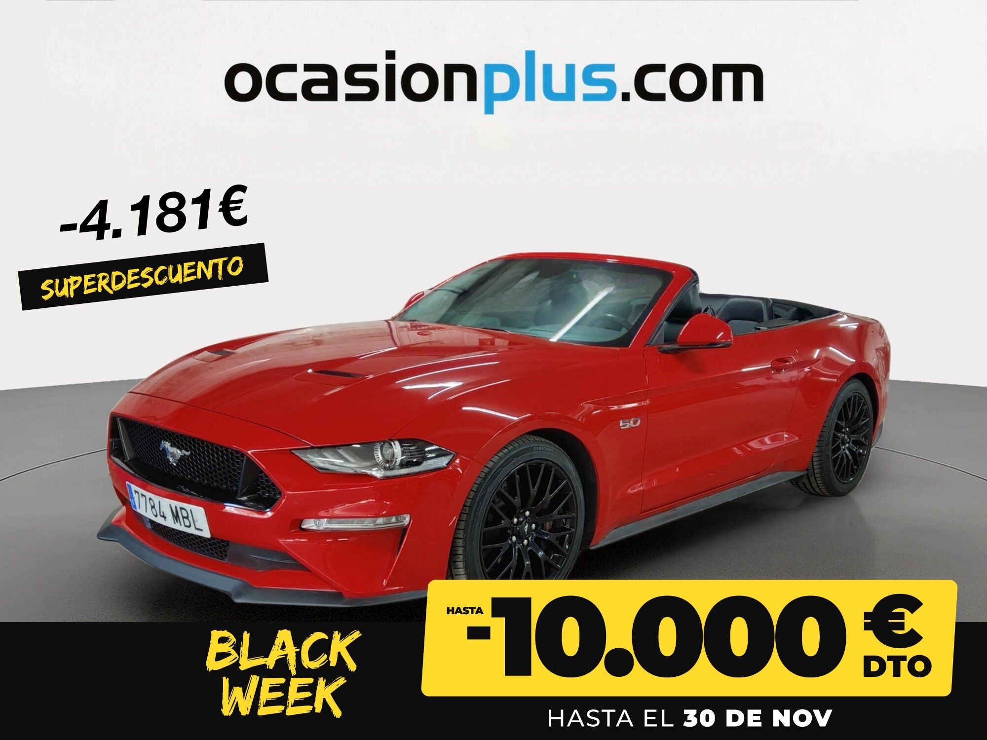 FORD Mustang (5.0 Ti-VCT V8 Convertible Mustang GT Autom. 331 kW (450 CV)) 