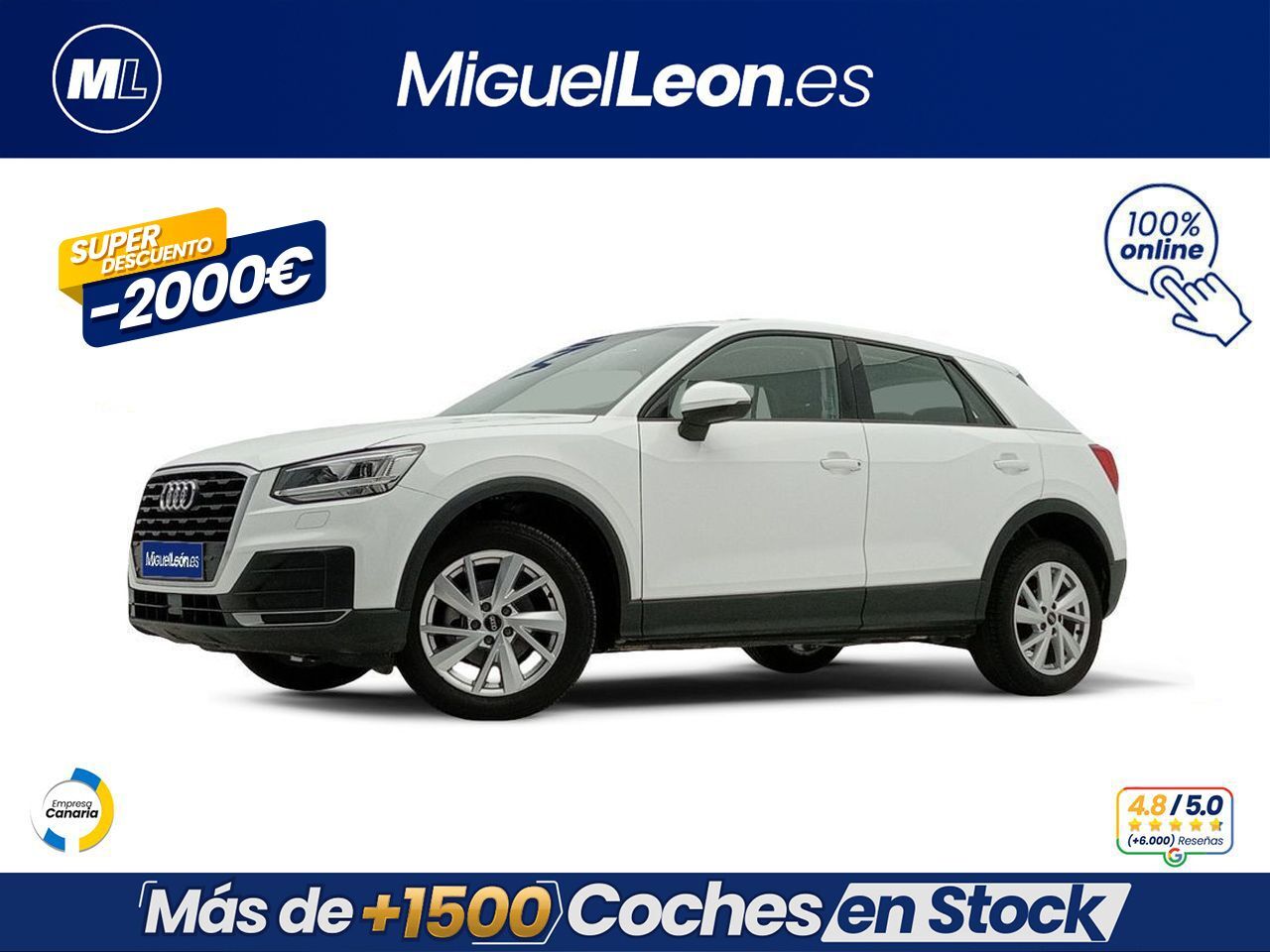 AUDI Q2 (Advanced 30 TFSI 85kW (116CV)) en Palmas, Las