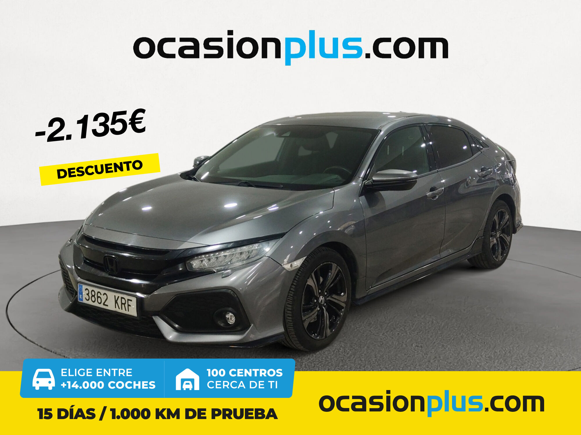HONDA Civic (1.5 I-VTEC Turbo Sport 134 kW (182 CV)) en Madrid