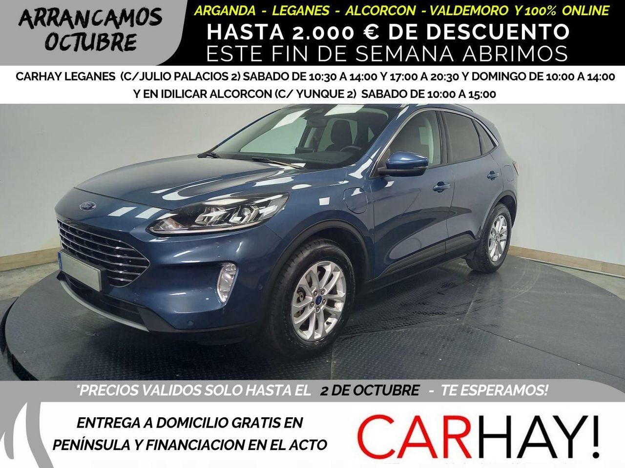 FORD Kuga (2.5I PHEV 165KW TITANIUM AUTO Winter) en Madrid