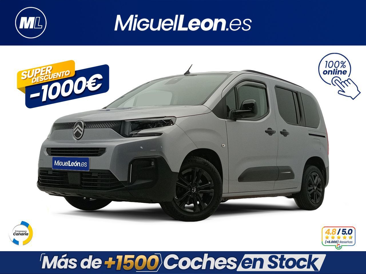 CITROEN Berlingo (Talla M BlueHDi 100 S&S PLUS) en Palmas, Las