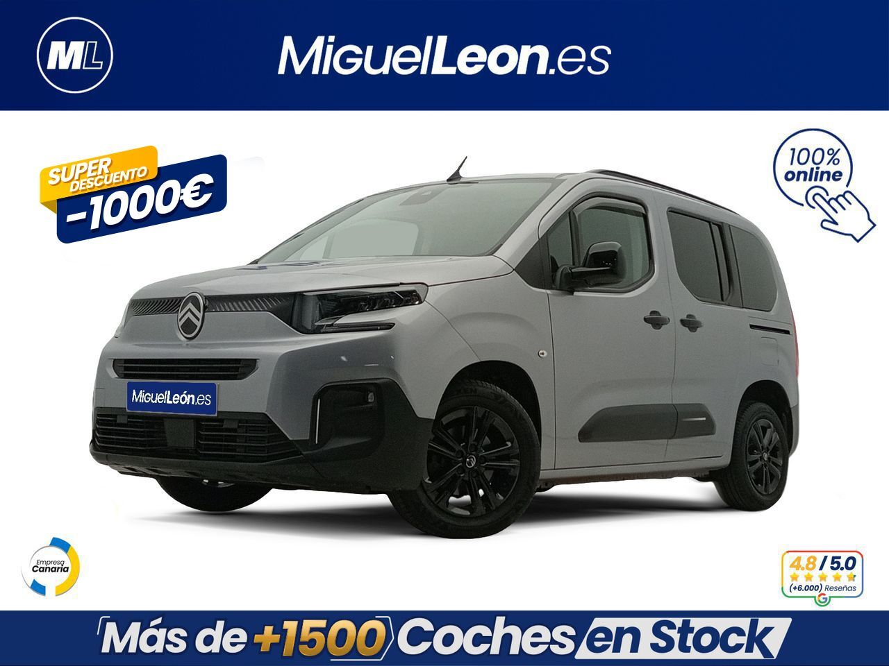 CITROEN Berlingo (Talla M BlueHDi 100 S&S PLUS) en Palmas, Las