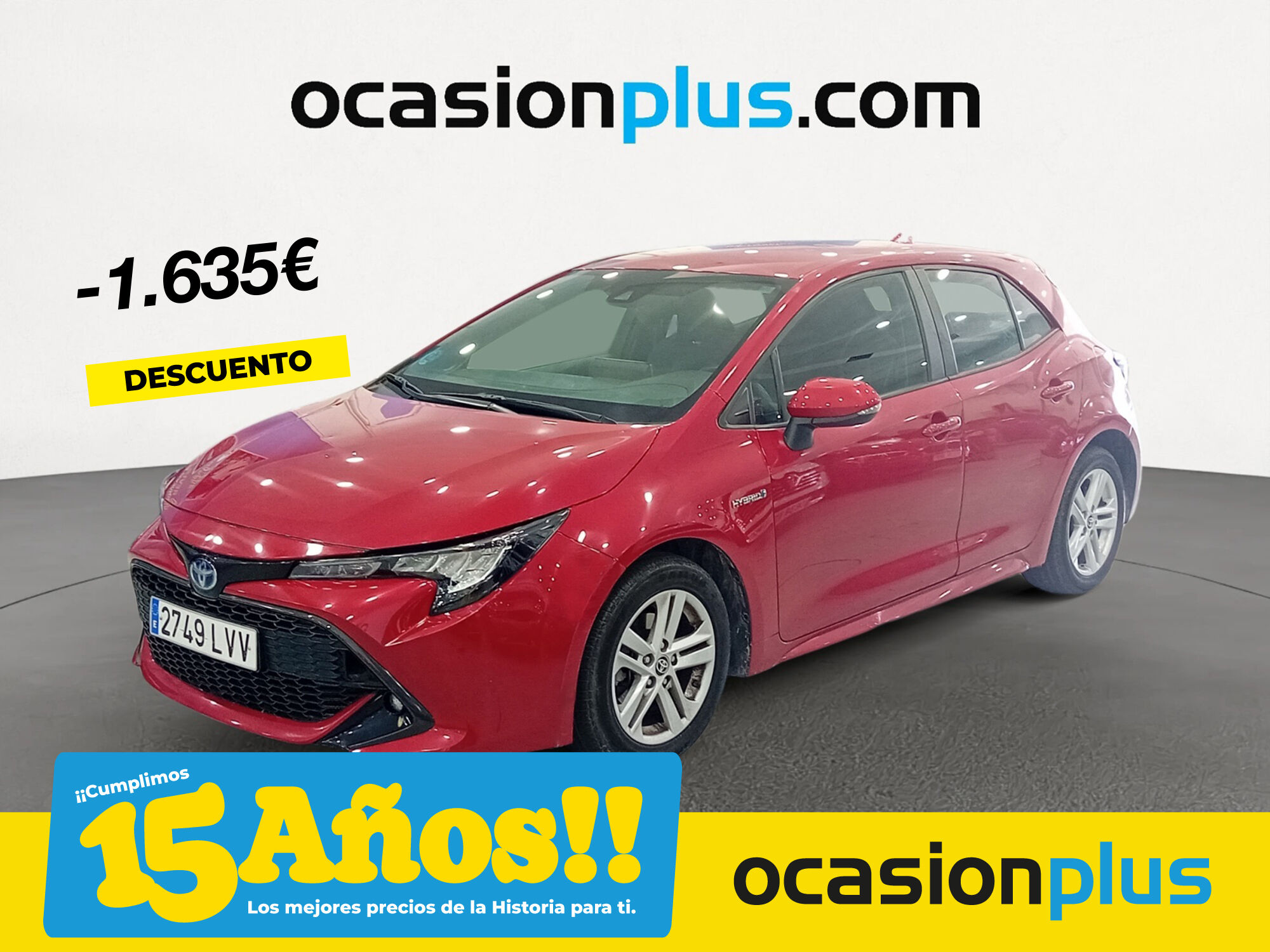 TOYOTA Corolla (1.8 125 Híbrido Active Tech E-CVT 90 kW (122 CV)) en Madrid