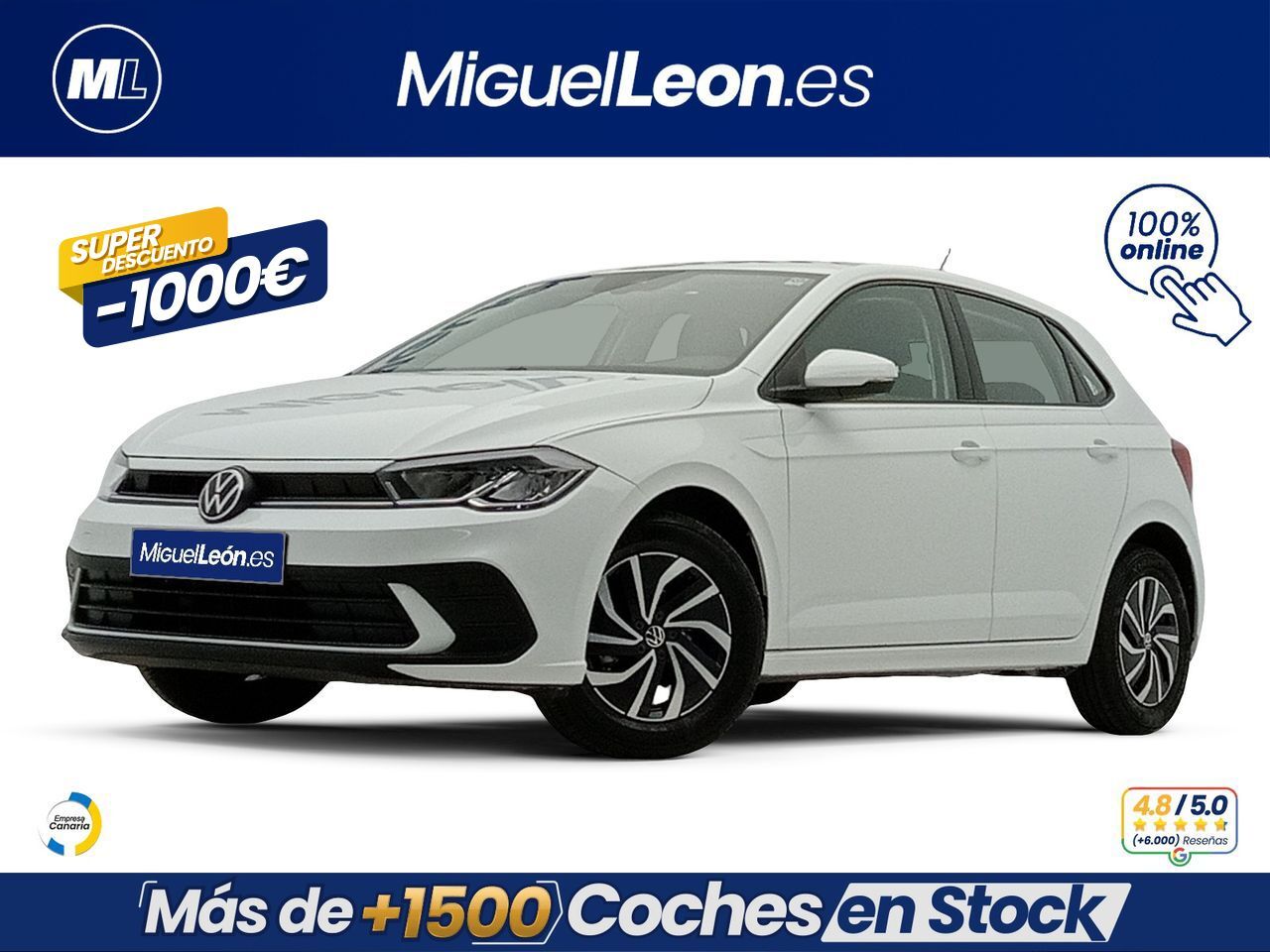 VOLKSWAGEN Polo (Polo 1.0 TSI 70kW (95CV)) en Palmas, Las