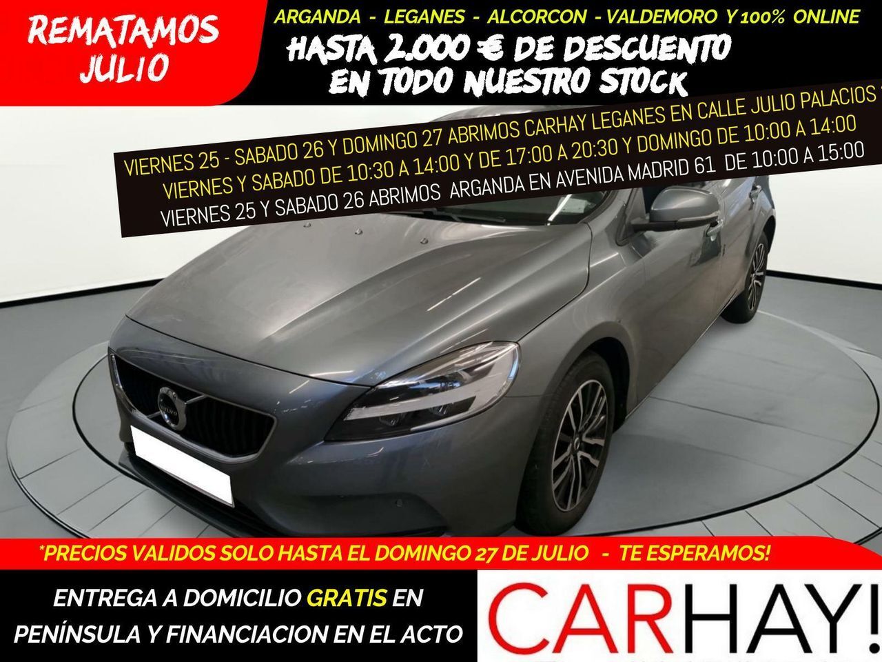 VOLVO V40 (2.0 D2 MOMENTUM GEARTRONIC AUT) en Madrid