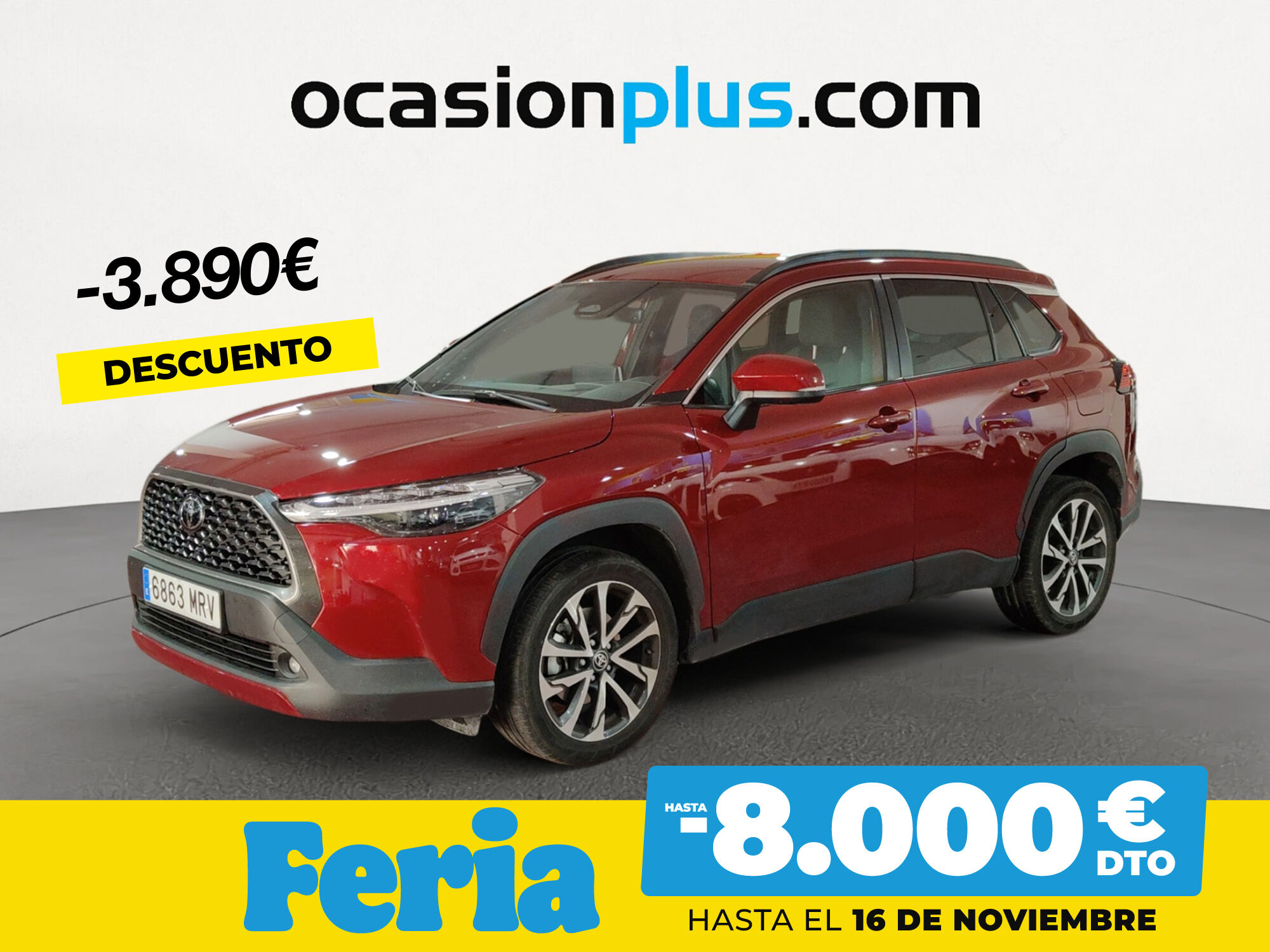 TOYOTA Corolla Cross (1.8 Híbrido Style Auto 103 kW (140 CV)) en Madrid