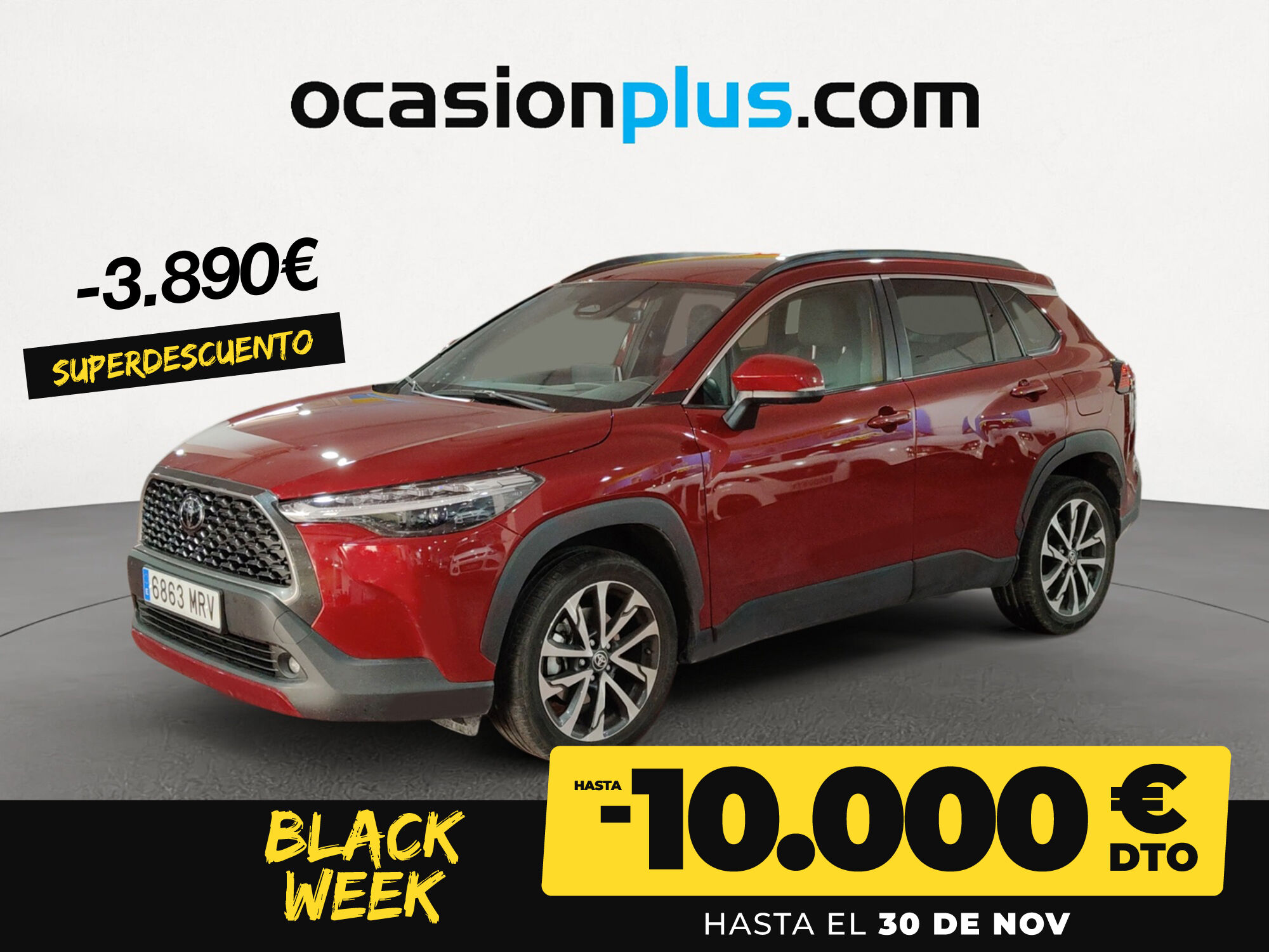 TOYOTA Corolla Cross (1.8 Híbrido Style Auto 103 kW (140 CV)) en Madrid