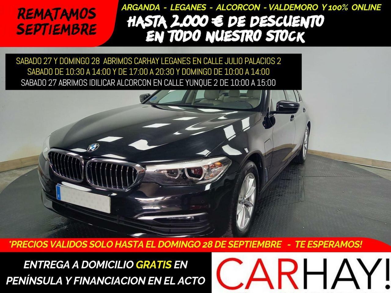 BMW Serie 5 (BERLINA 530E 2.0 250CV AT8  PERFORMANCE) en Madrid