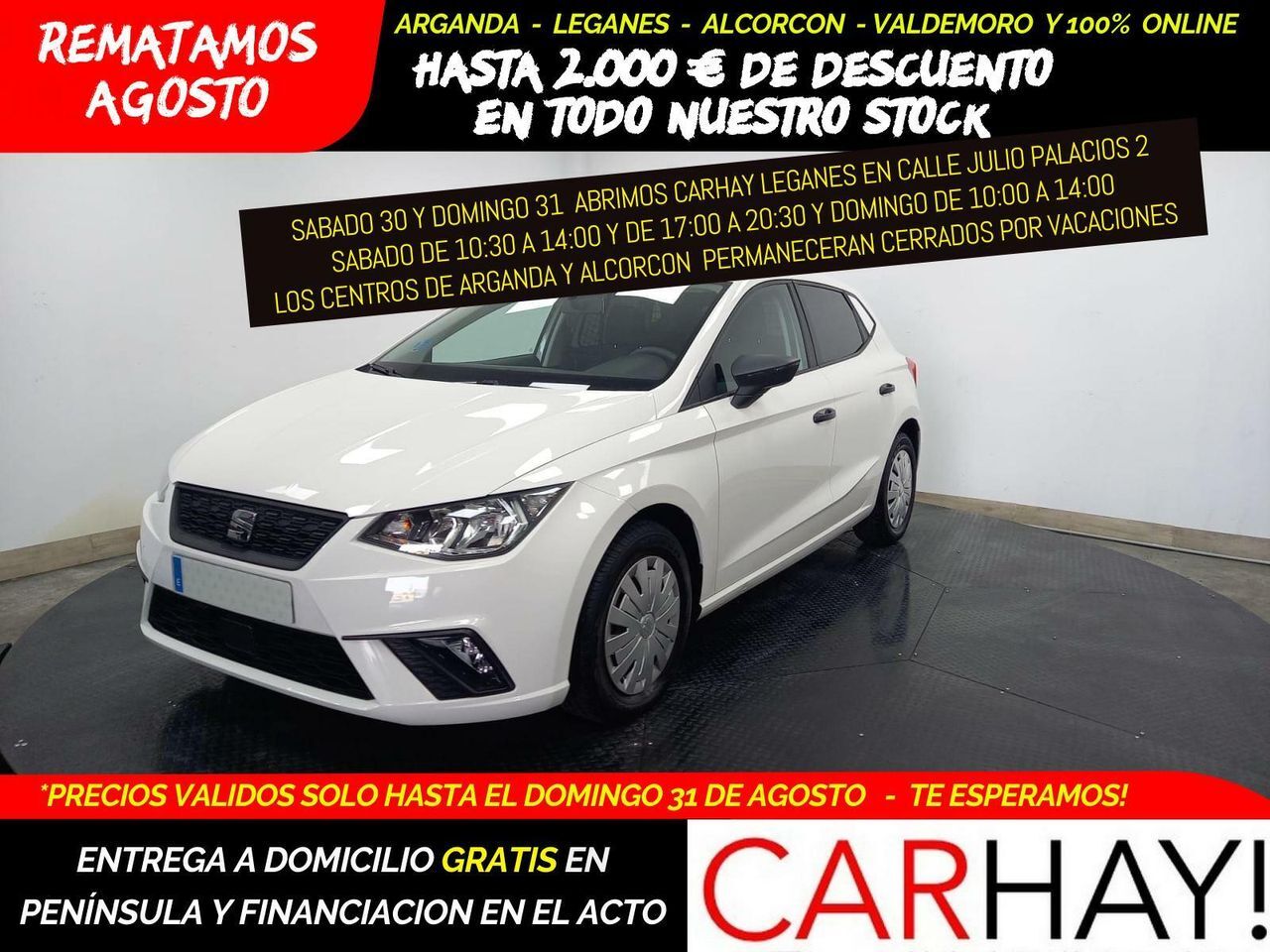 SEAT Ibiza (1.0 TGI 66kW (90CV) 2 PLAZAS PROFESIONAL) en Madrid