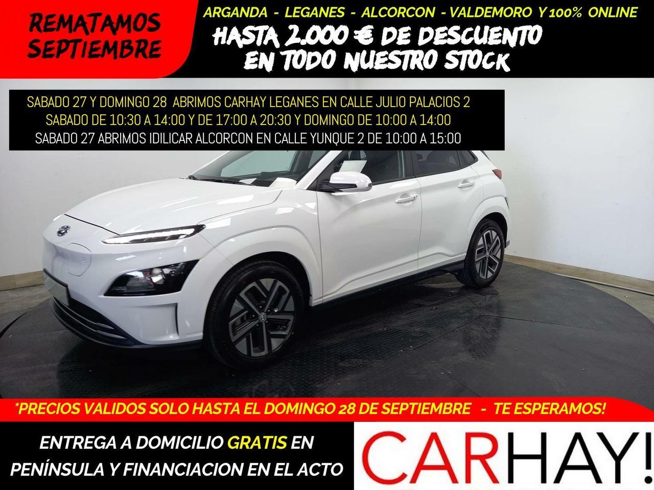 HYUNDAI Kona (TODOTERRENO 150KW EV MAXX) en Madrid