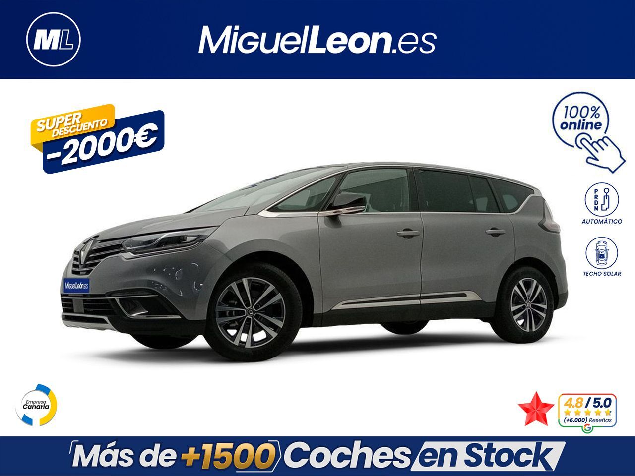 RENAULT Espace (techno Blue dCi 118 kW (160CV) EDC) en Palmas, Las