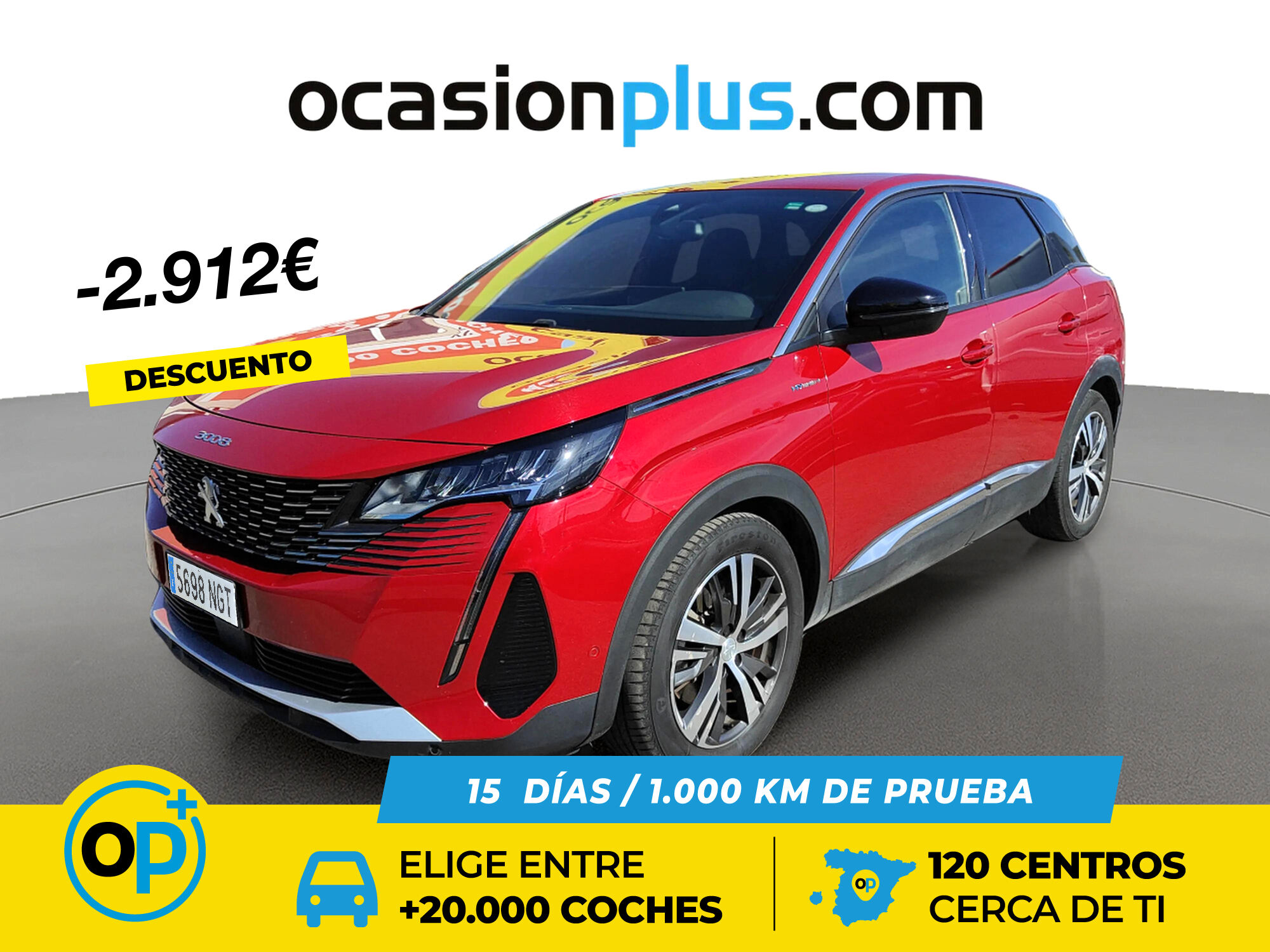PEUGEOT 3008 (Hybrid 300 Allure Pack e-EAT8 221 kW (300 CV)) en Madrid