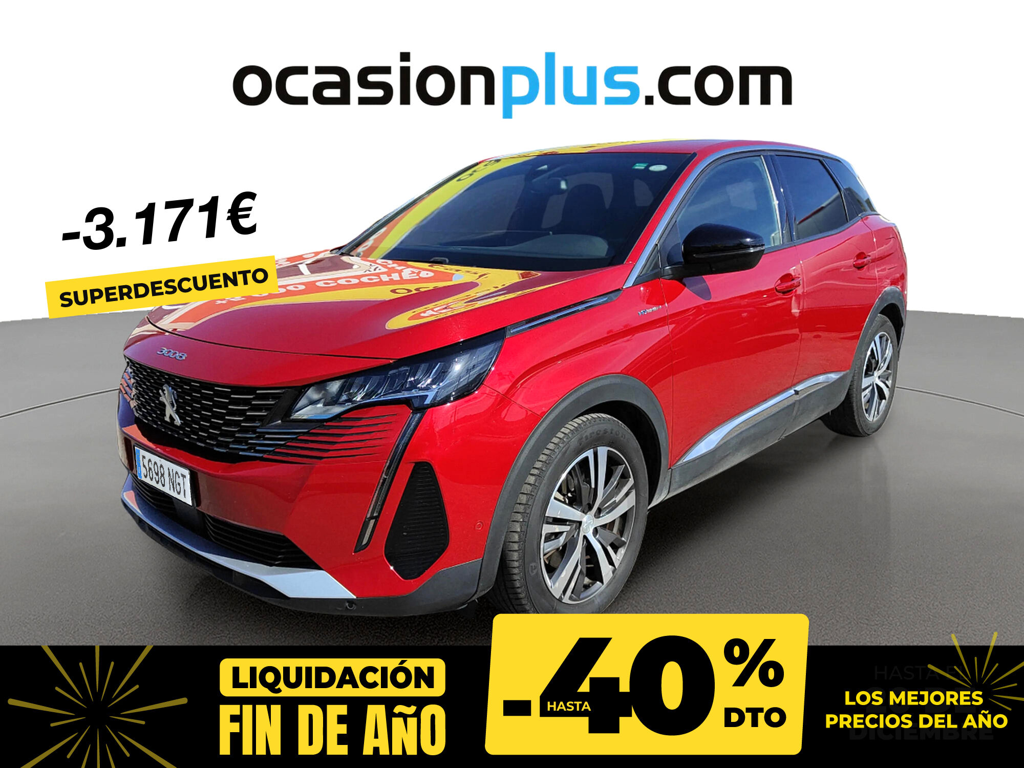 PEUGEOT 3008 (Hybrid 300 Allure Pack e-EAT8 221 kW (300 CV)) en Madrid