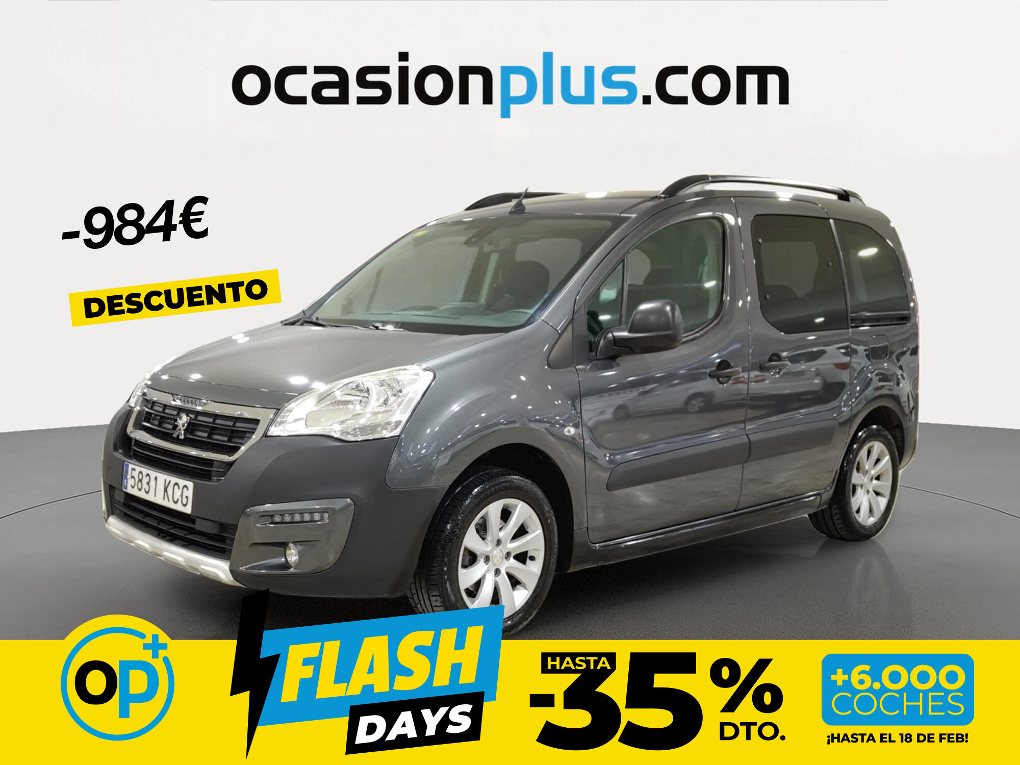 Foto del PEUGEOT Partner Tepee 1.6BlueHDI Outdoor 100