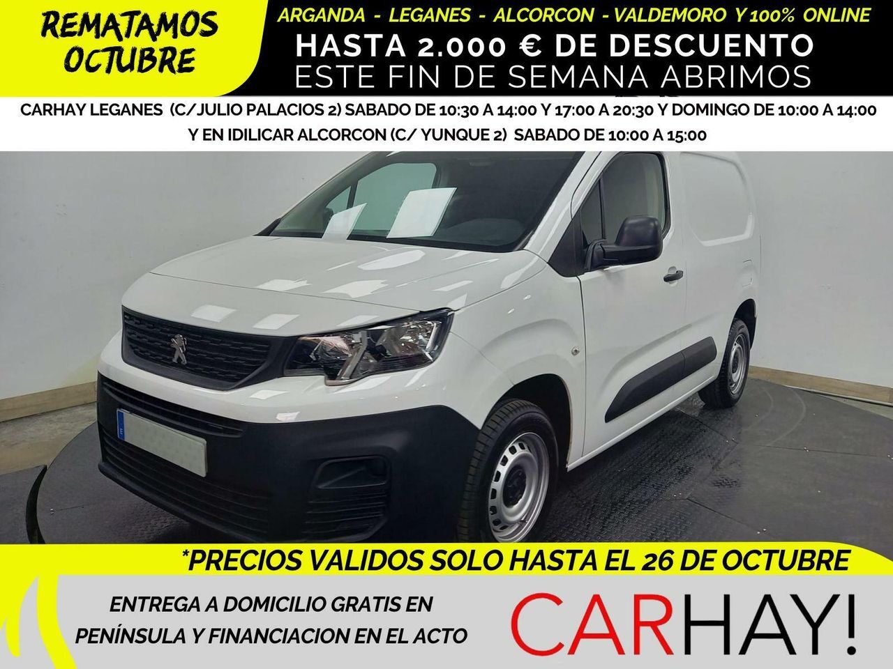 PEUGEOT Partner (PRO STANDARD 600KG BLUE HDi 73 KW FURGÓN) en Madrid