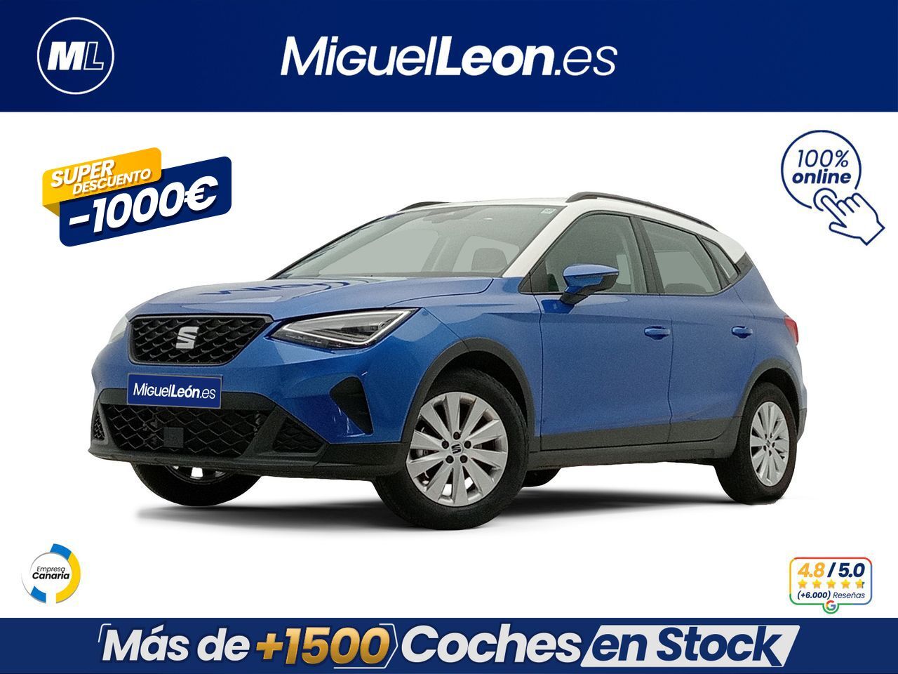 SEAT Arona (1.0 TSI 81kW (110CV) Style XL Edition) en Palmas, Las