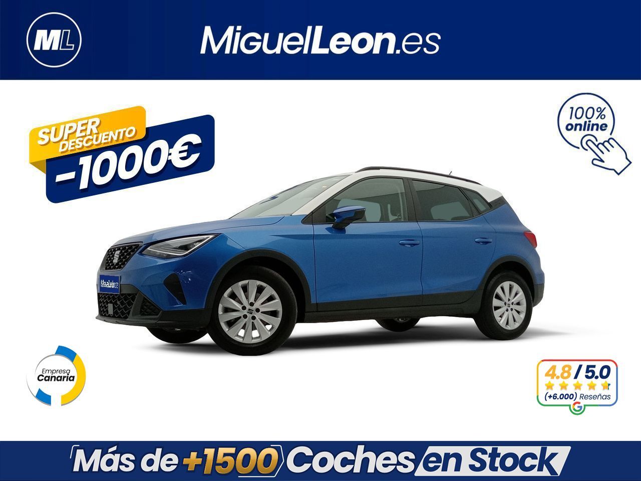 SEAT Arona (1.0 TSI 81kW (110CV) Style XL Edition) en Palmas, Las
