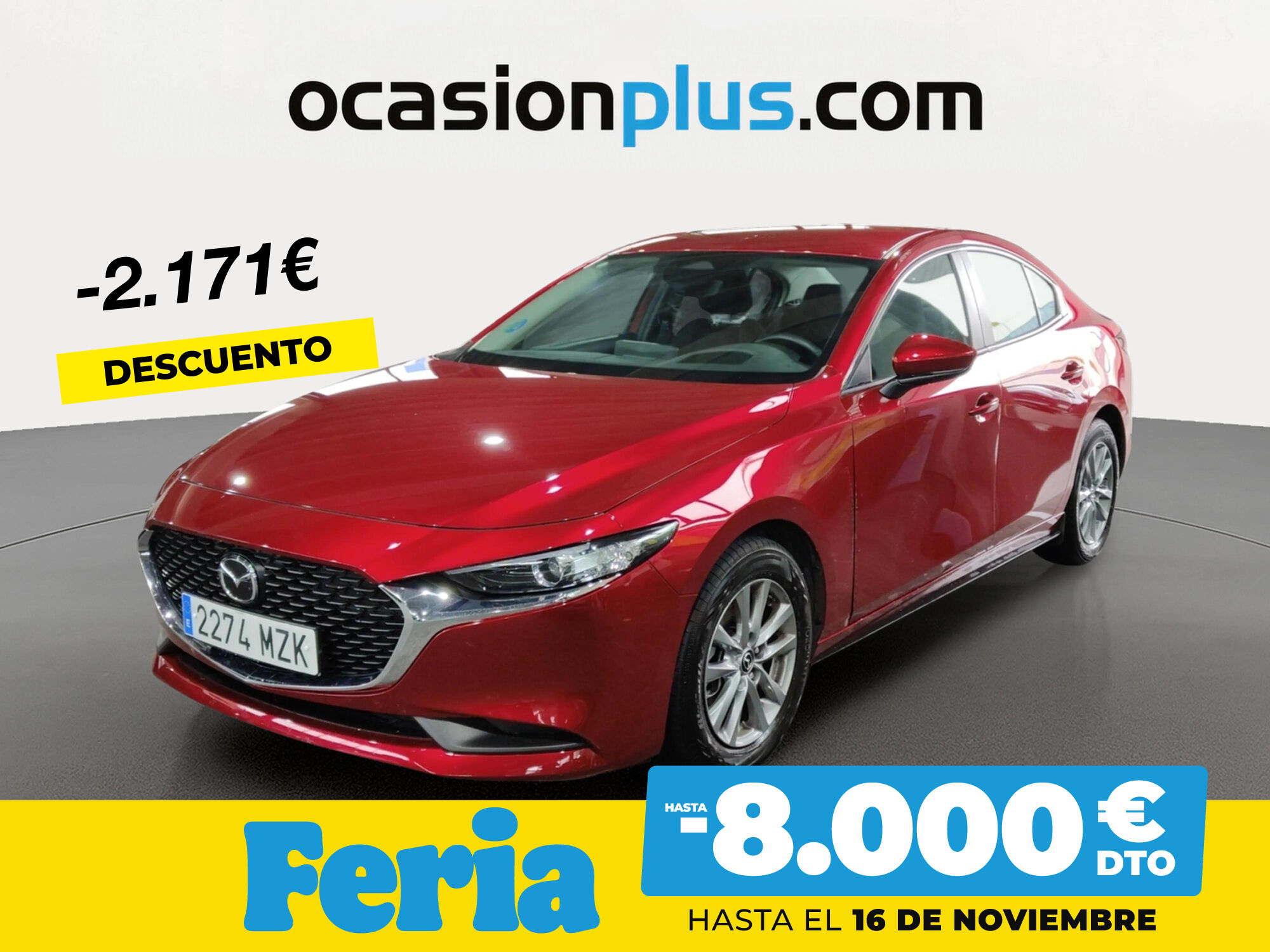 MAZDA Mazda3 (2.5L E-SKY G MHEV Prime-line 103 kW (140 CV)) en Madrid