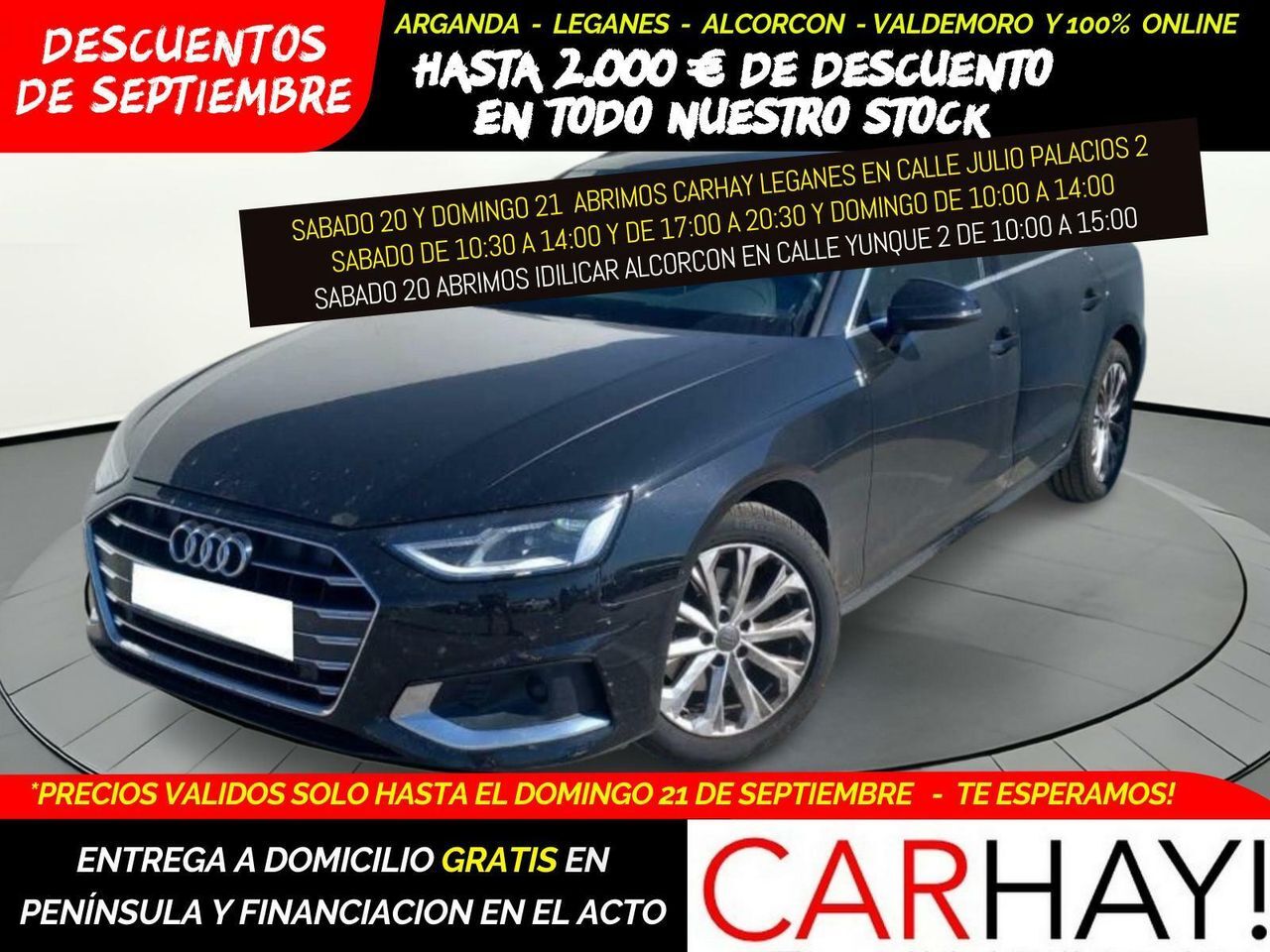 AUDI A4 (AVANT 35 TDI MILD HYBRID 2.0 TDI 163 CV) en Madrid