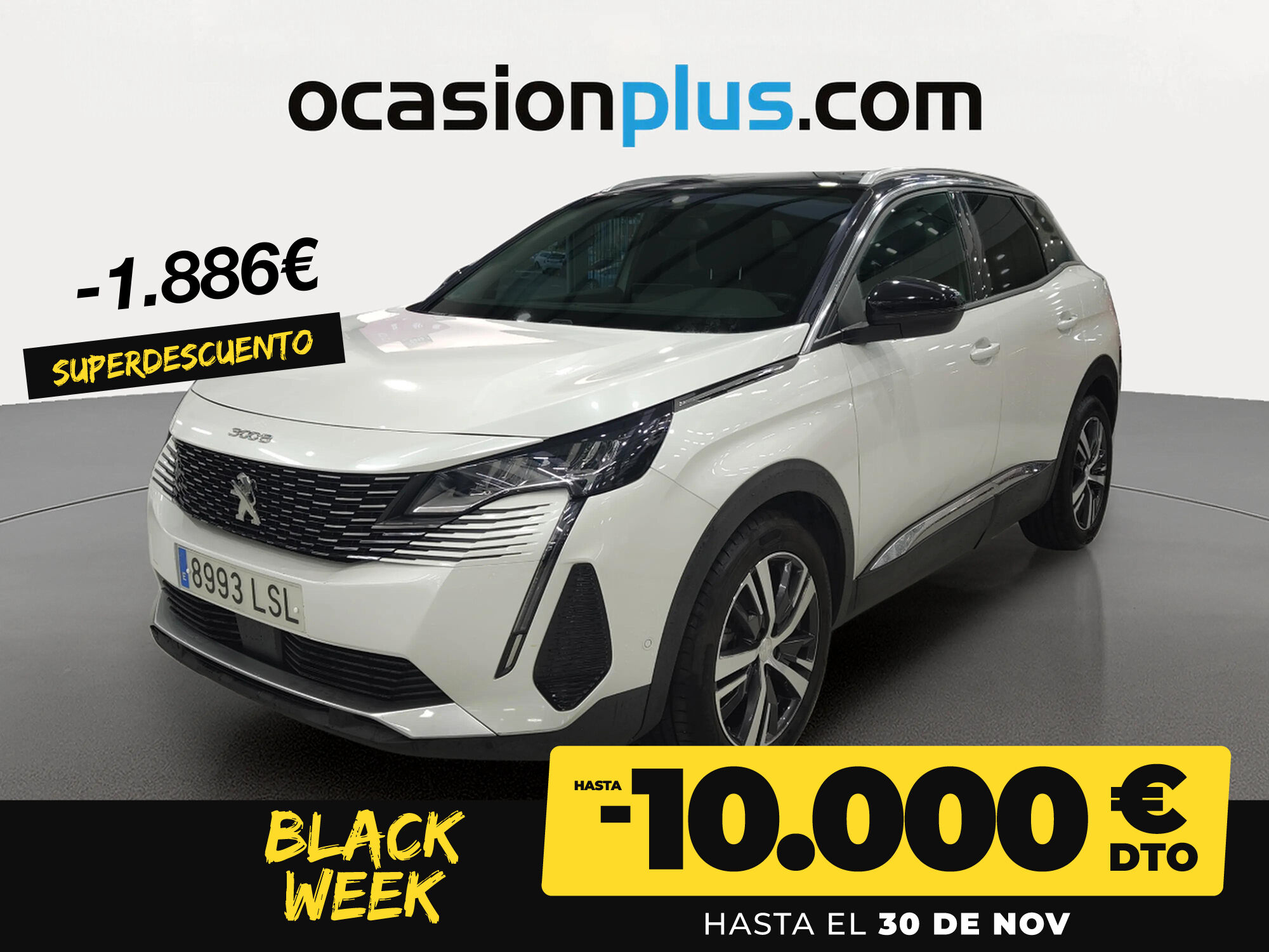 PEUGEOT 3008 (BlueHDi 130 S&S Allure Pack EAT8 96 kW (130 CV)) en Madrid