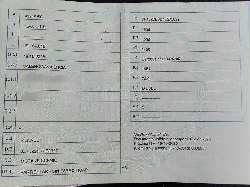 Foto del RENAULT Scenic Scénic 1.5dCi Dynamique 105